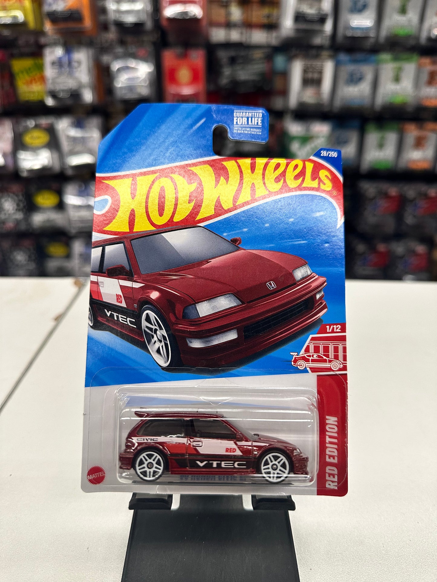 2025 Hot Wheels ‘90 Honda Civic EF Red Edition