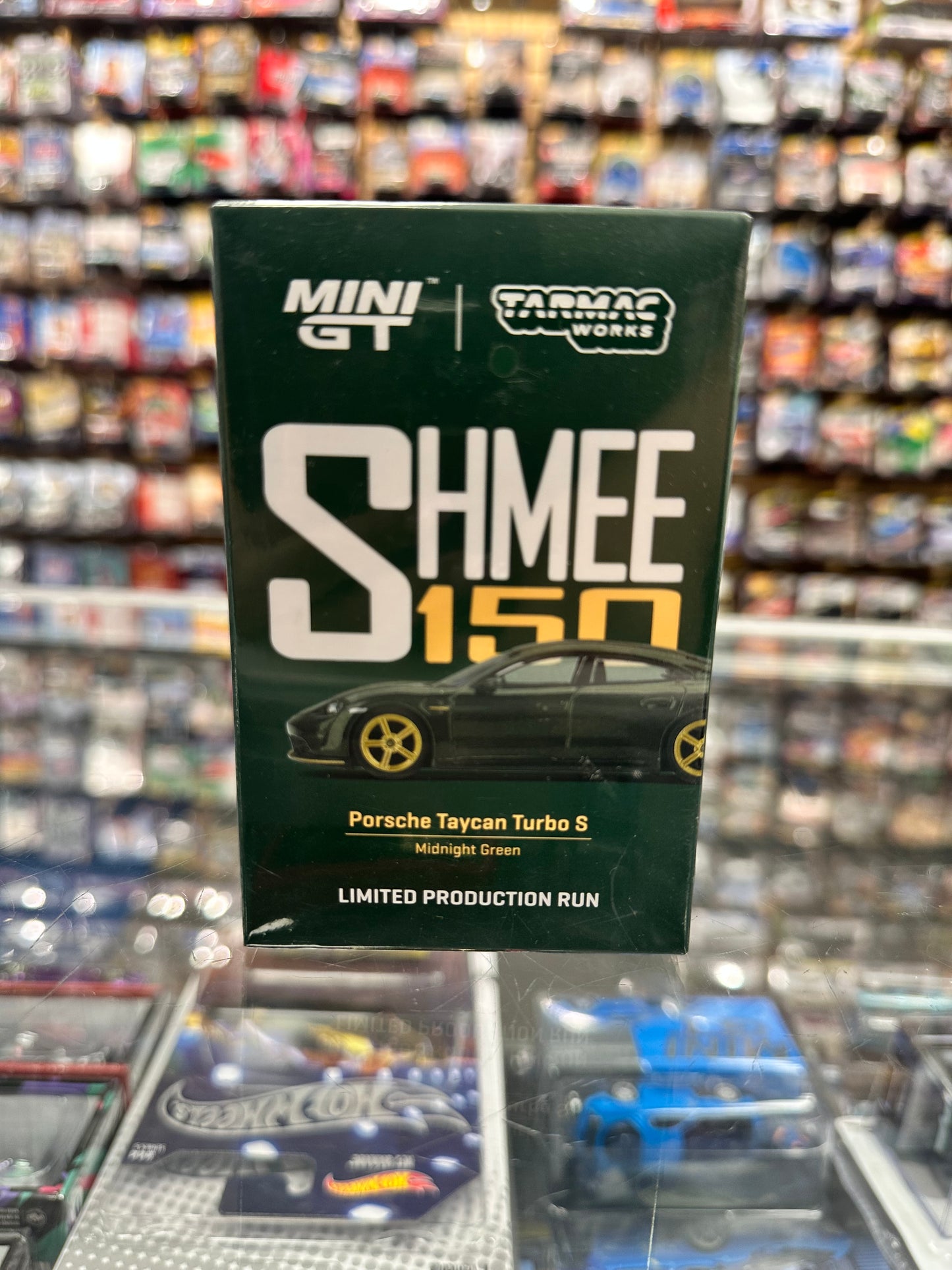 Mini GT 274 / Tarmac Porsche Taycan Turbo S Midnight Green