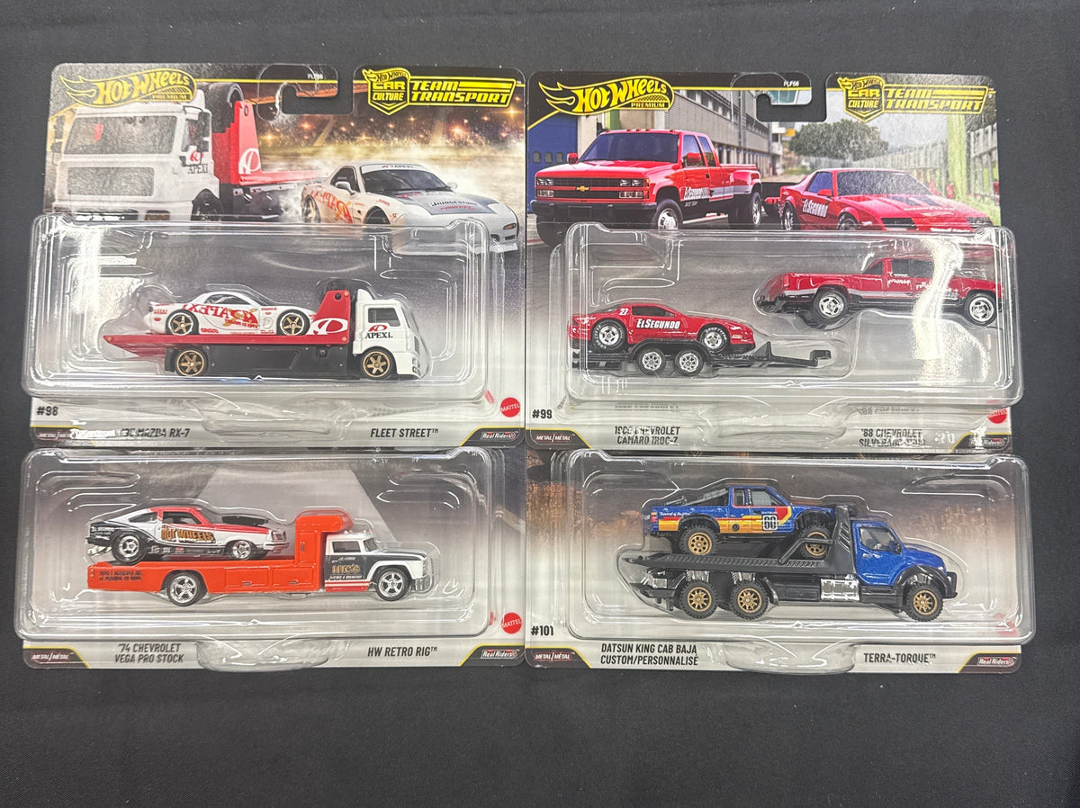 Hot Wheels 2027 Team Transport set #98-#101