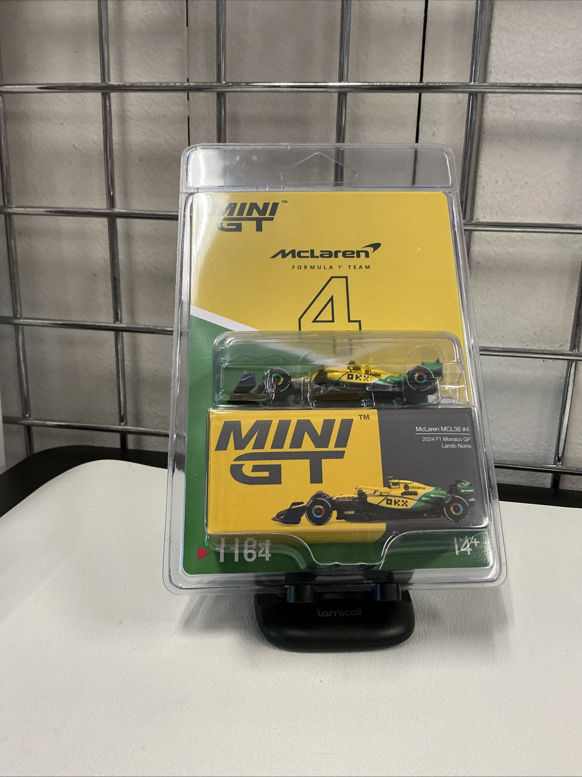 Mini GT 1164 Mclaren Racing MCL38 #4 Lando Norris 2024 F1 Monaco GP