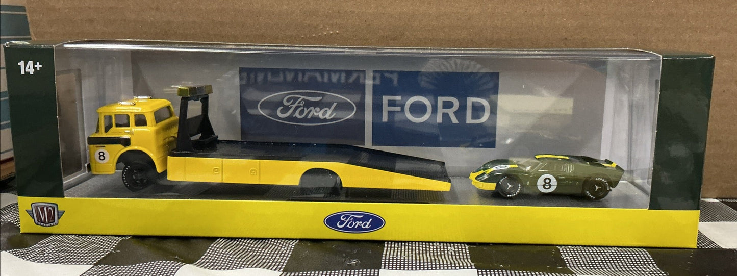 M2 Machines 1970 Ford C-600 Truck & 1966 Ford GT40 MK2 R100