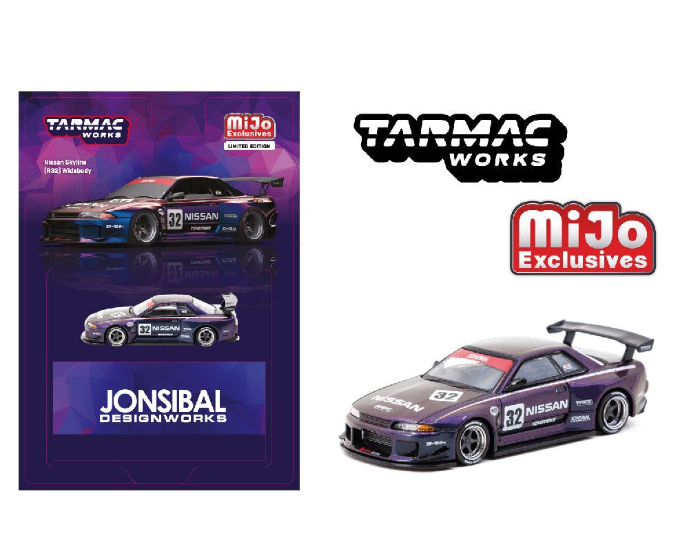 Tarmac Nissan Skyline (R32) Widebody Jonsibal – Midnight purple- MiJo Exclusives