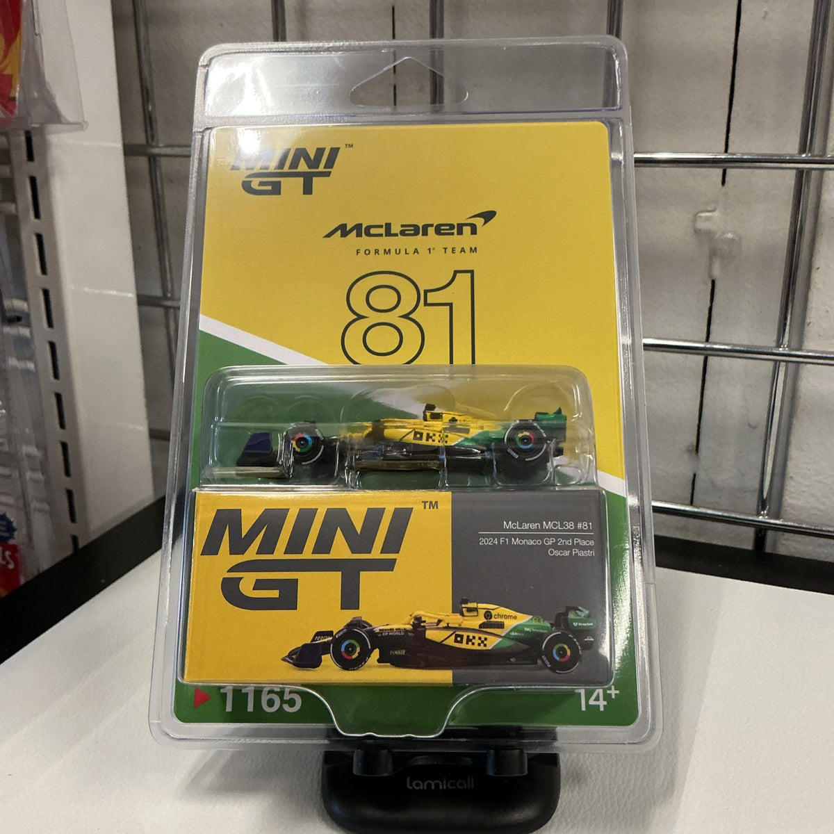 Mini GT 1165 Mclaren Racing MCL38 #81 Oscar Piastri 2024 F1 Monaco GP