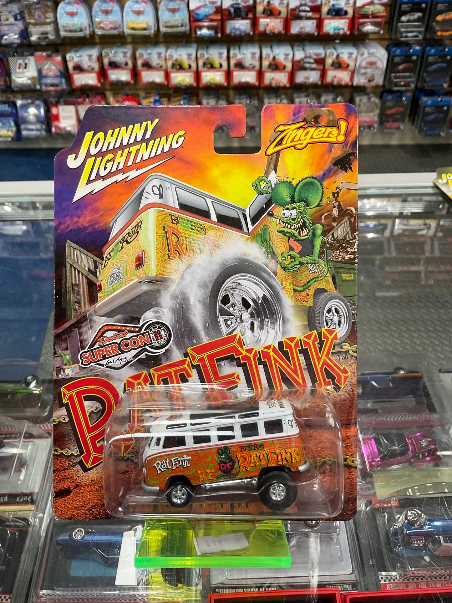 Johnny Lightning Rat Fink 1965 Volkswagen Samba Bus