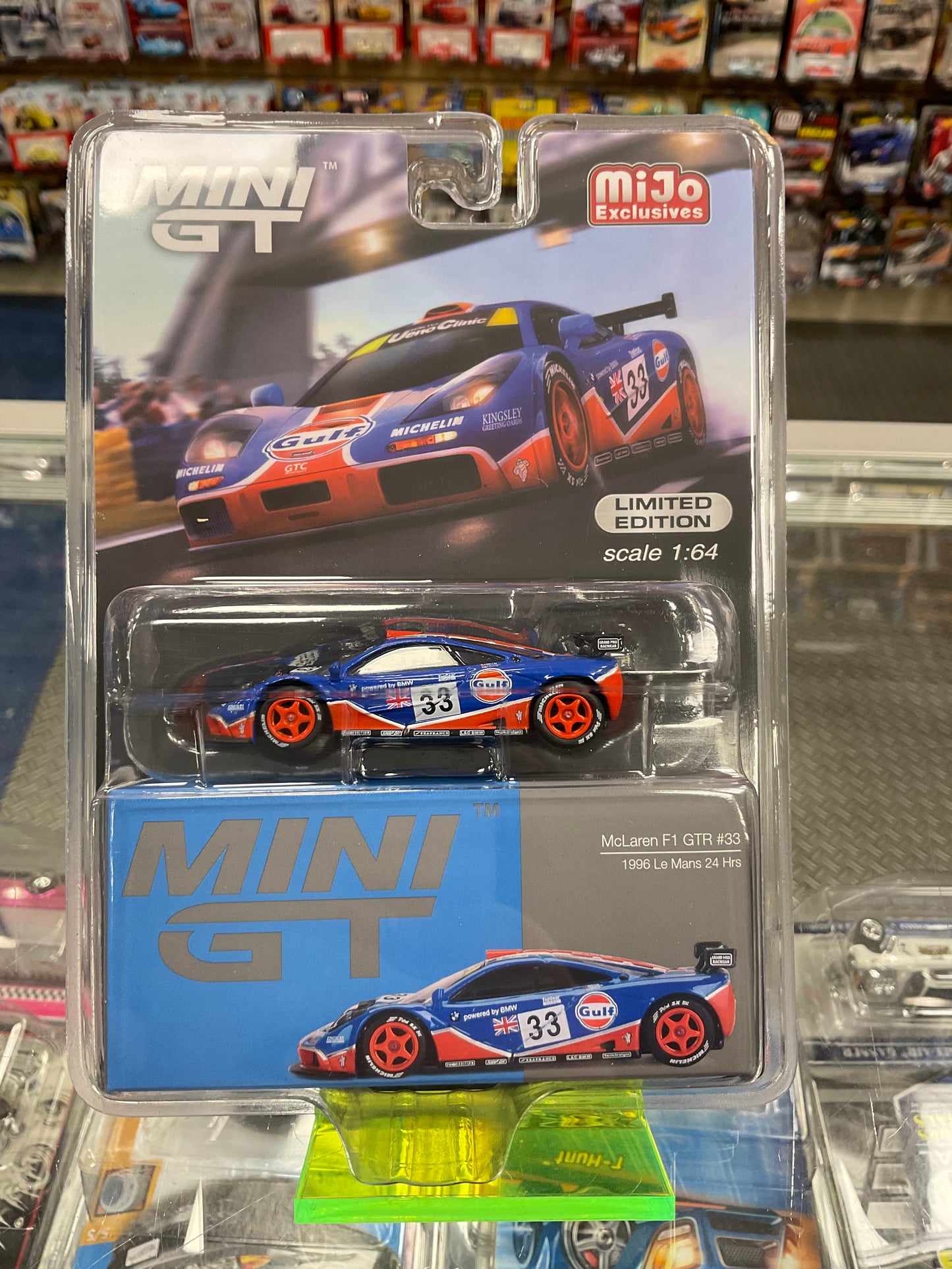 Mini GT 723 McLaren F1 GTR #33 1996 Le Mans 24 Hrs