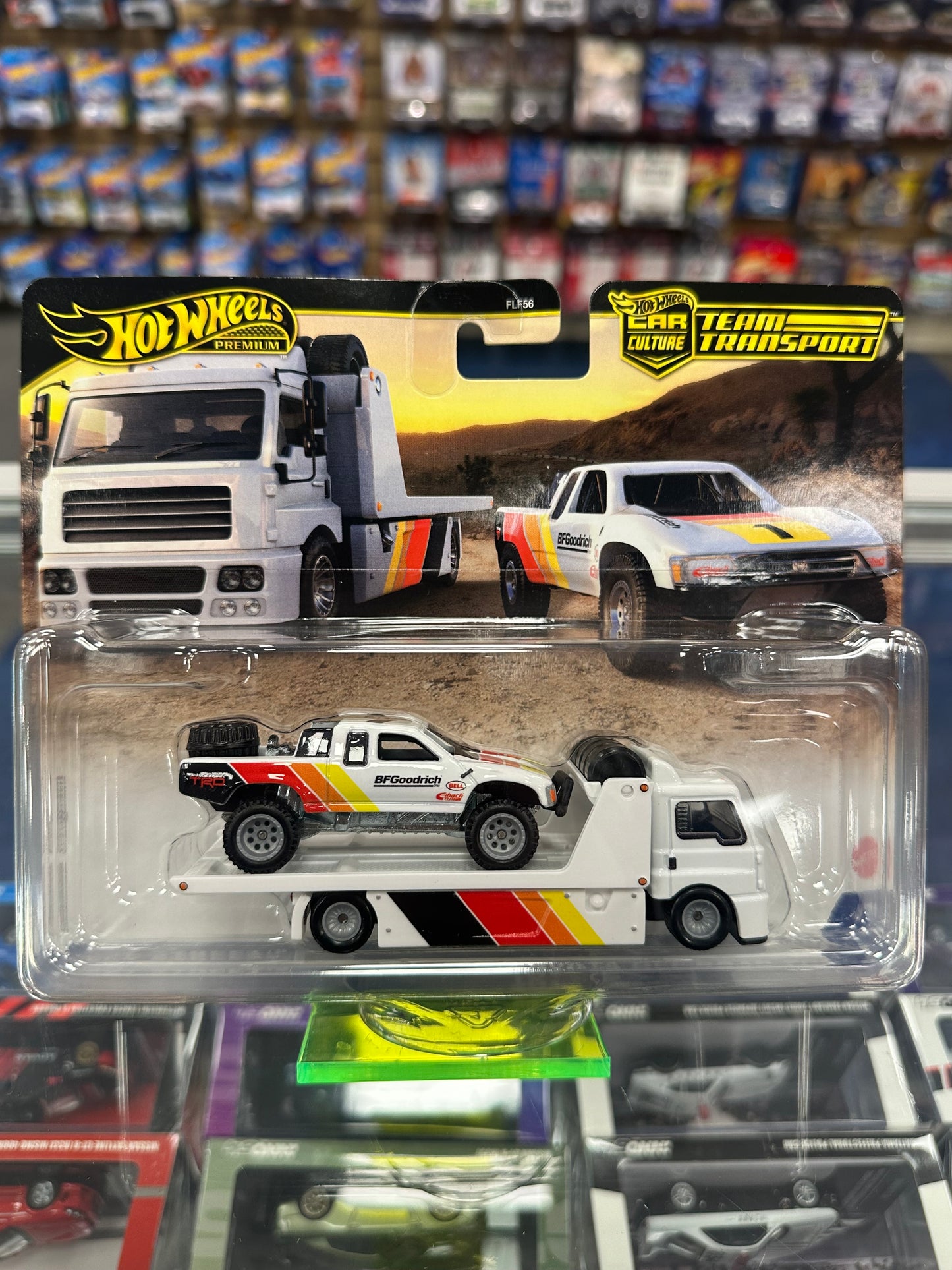 Hot Wheels Premium Team Transports Set of 3 Toyota Off-Road Truck, '89 Toyota Supra, '94 Nissan 300 ZX GTS