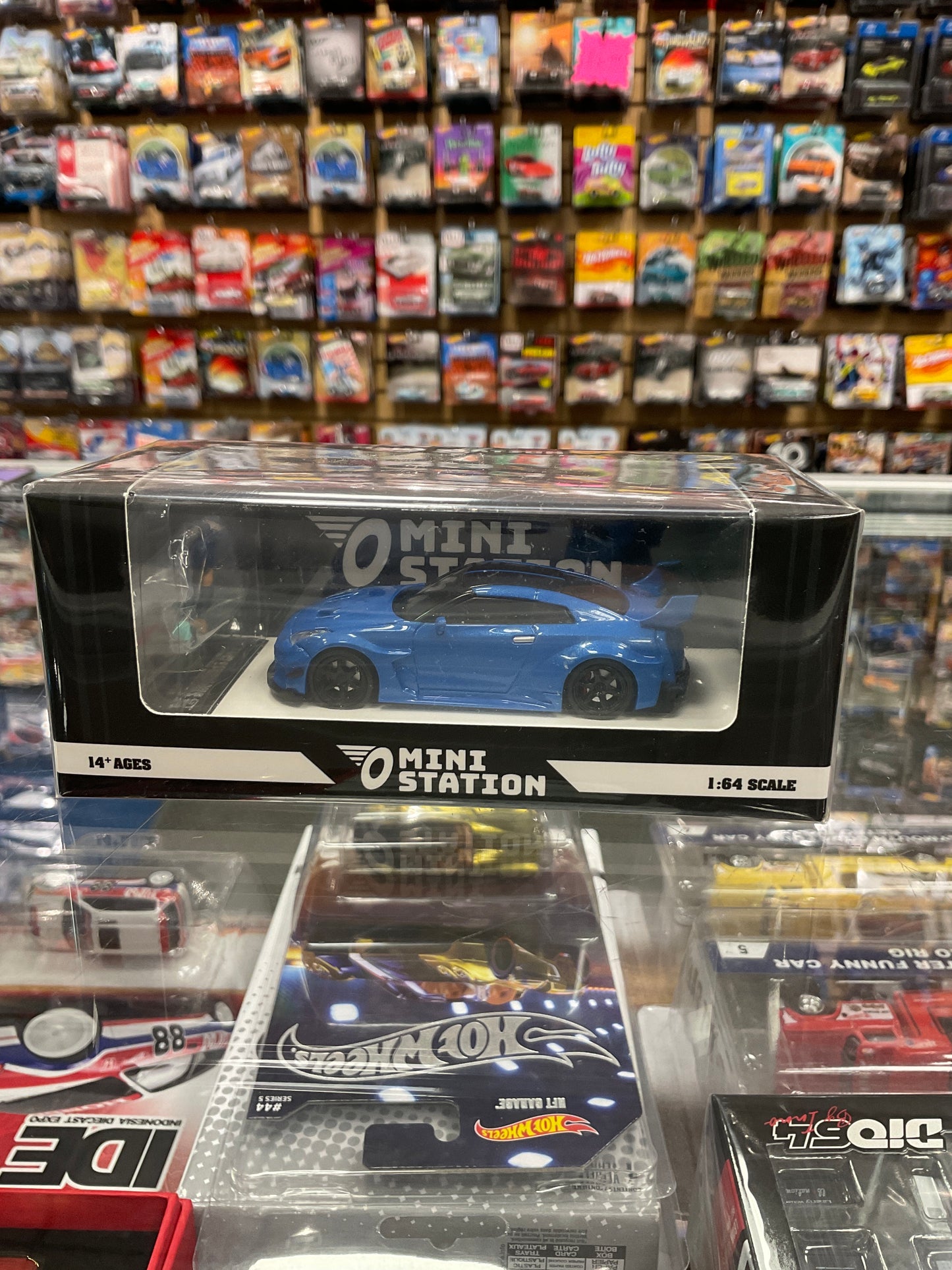 Mini Station Fast and Furious Brian’s GTR (R35) Blue with Figure