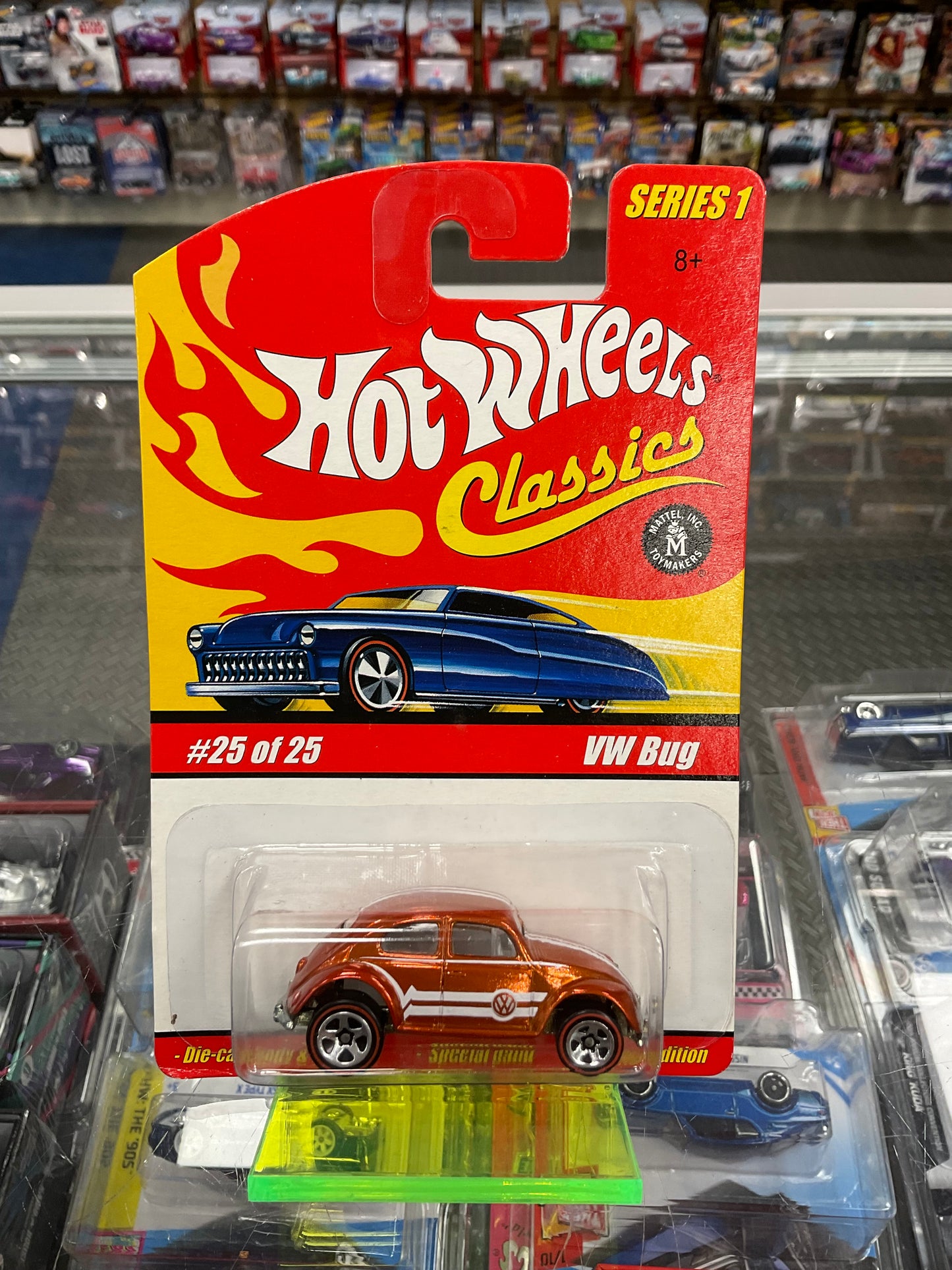 Hot Wheels Classics Series 1 VW Bug Orange Chrome