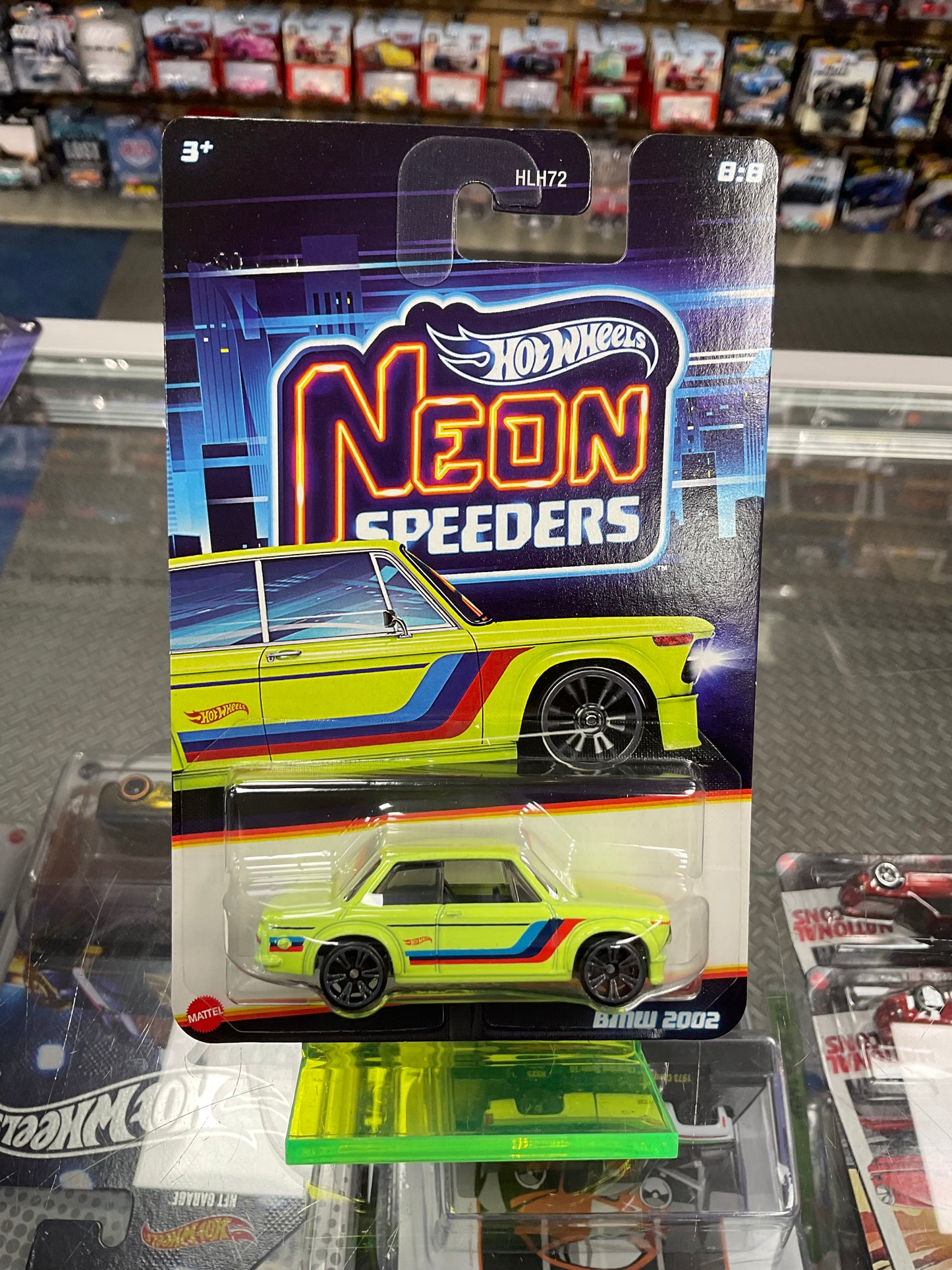 Hot Wheels Neon Speeders Set of 8 956E