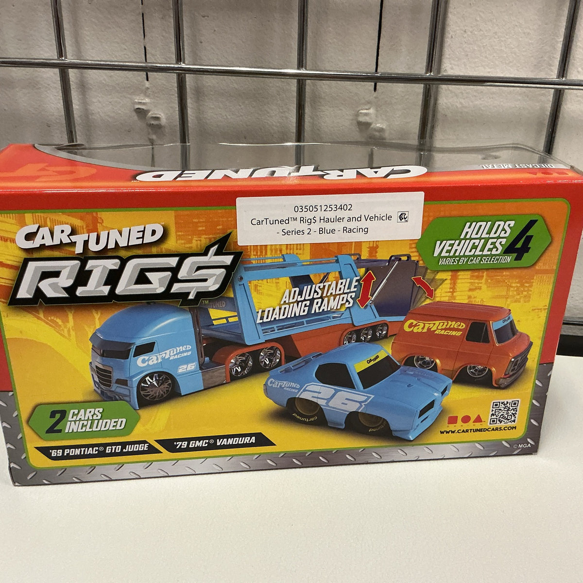 Car Tuned Rig$ Hauler & Vehicle S2 Racing 69 Pontiac GTO Judge & 79 GMC Vandura
