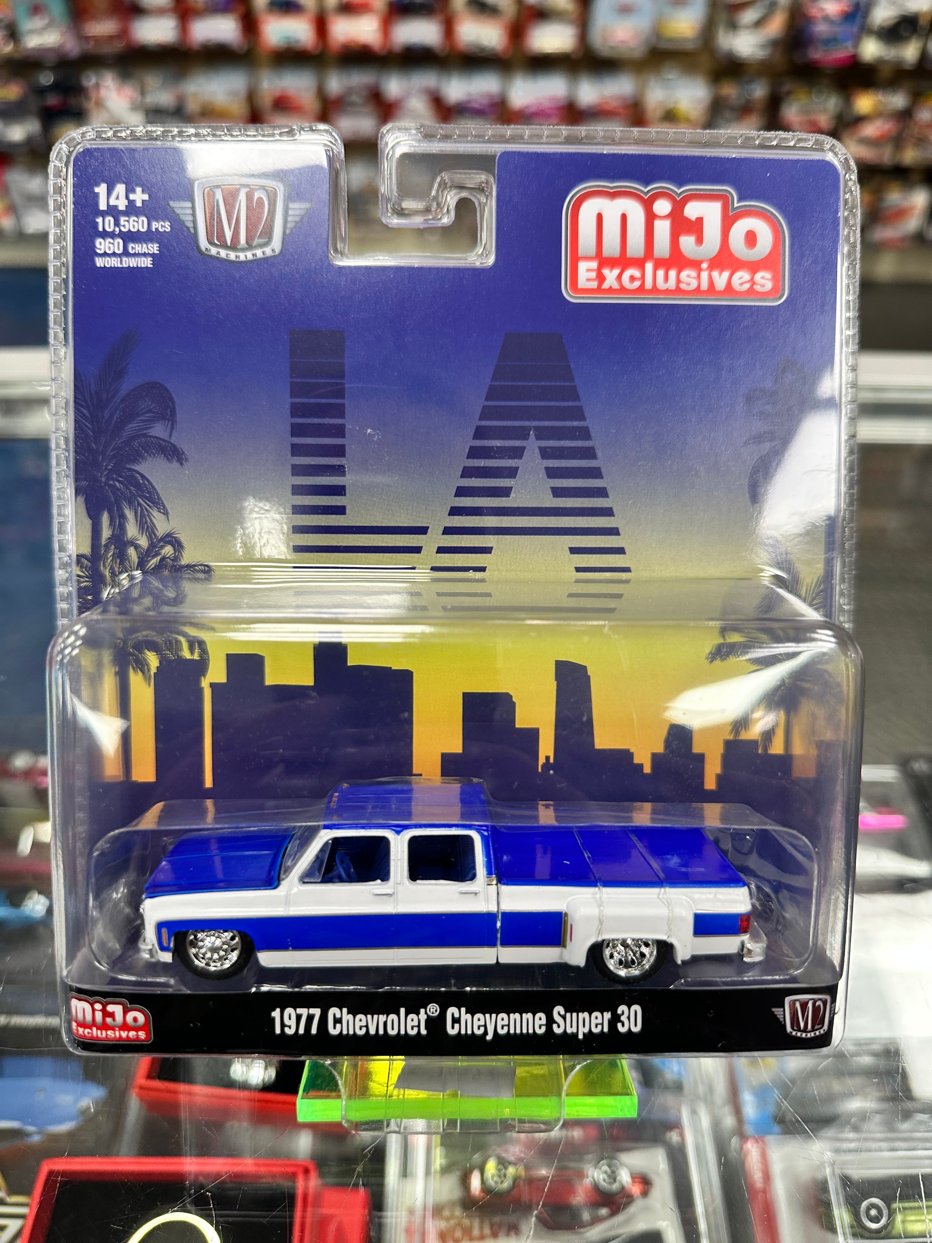 1977 Chevrolet Cheyenne Super 30 Pickup Truck White And Blue "LA - Foto 4