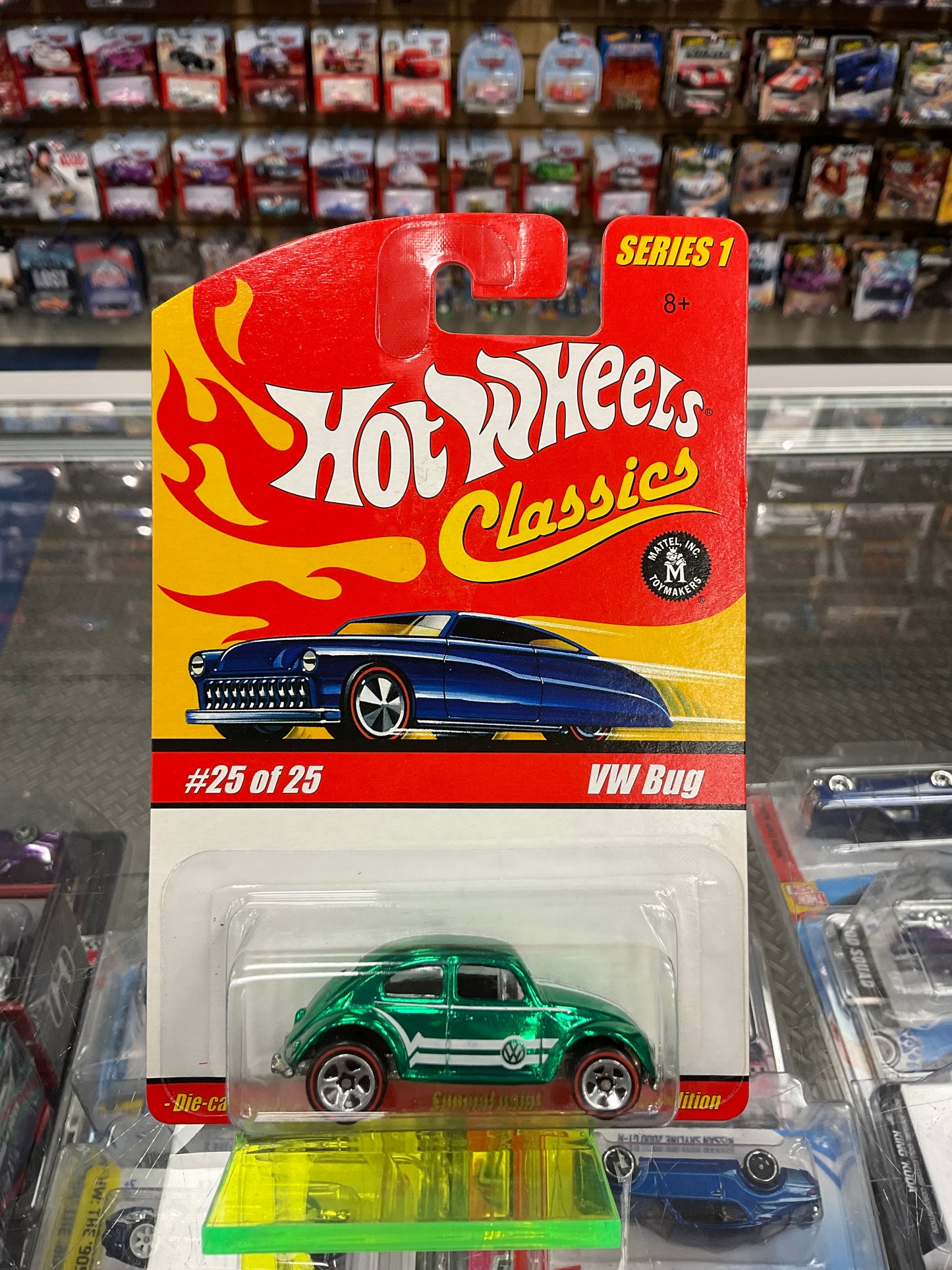 Hot Wheels Classics Series 1 VW Bug Green Chrome