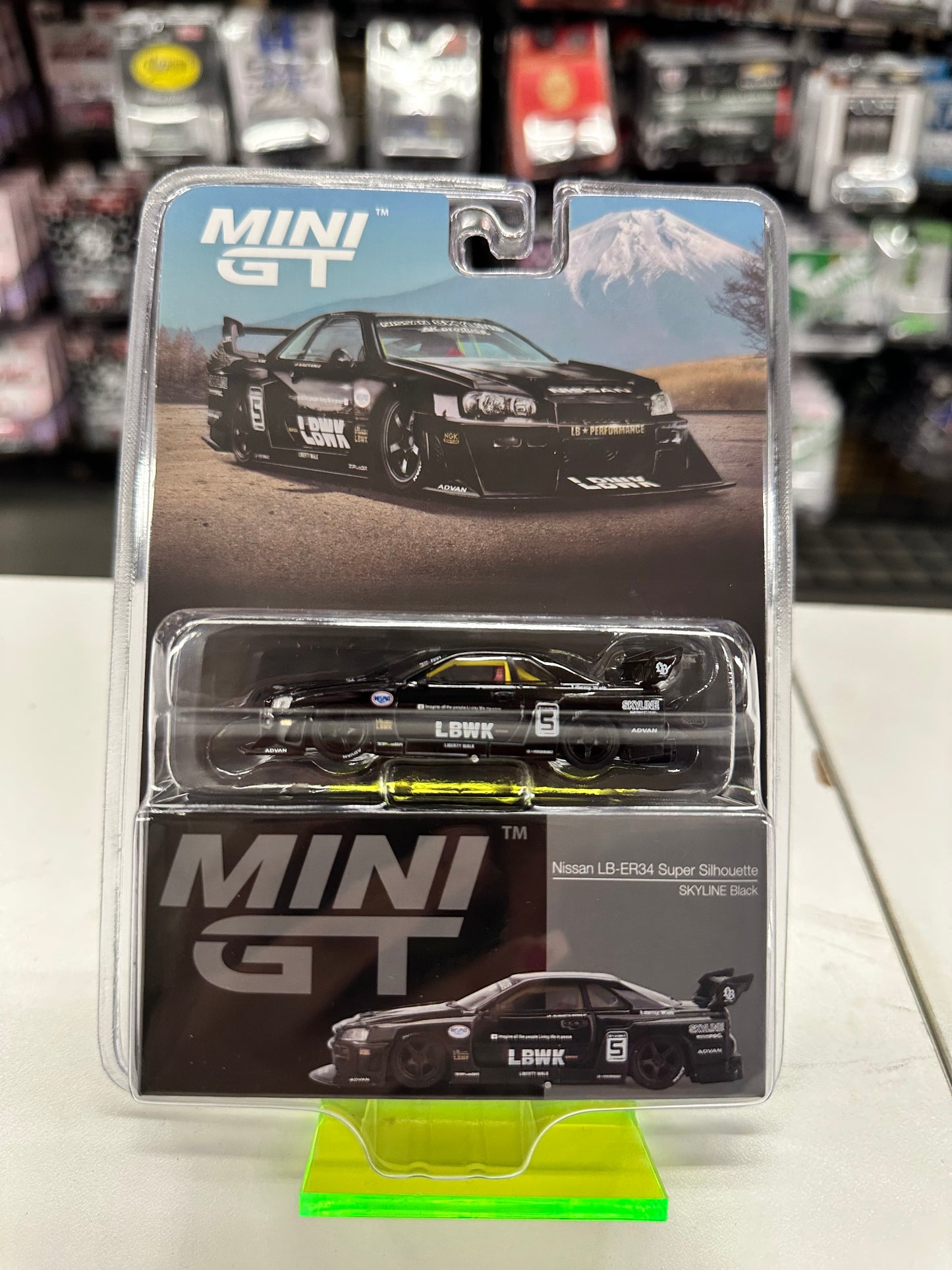 Mini GT 844 Nissan LB-ER34 Super Silhouette Skyline Black