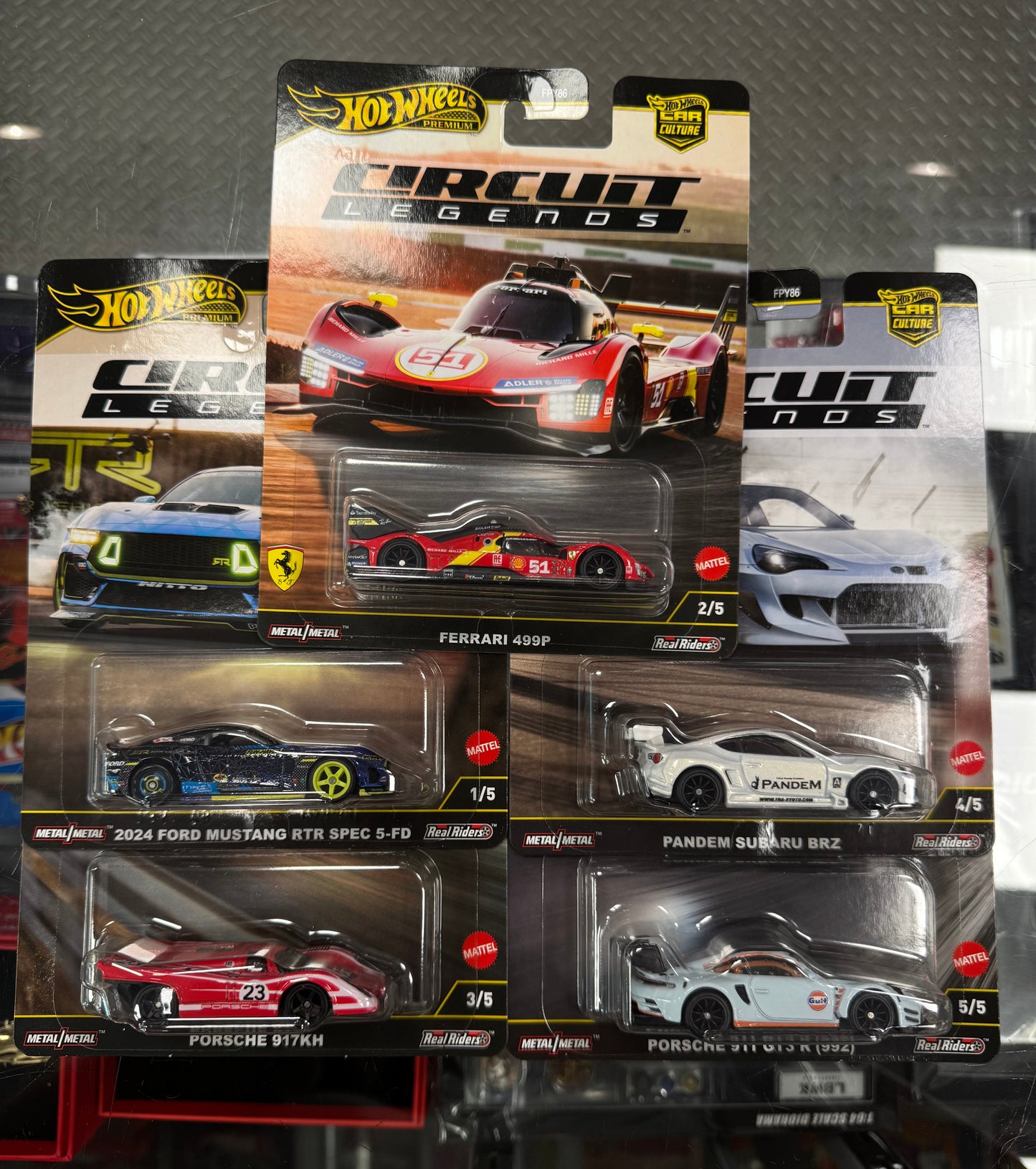 Hot Wheels Premium Circuit Legends Set of 5 961K