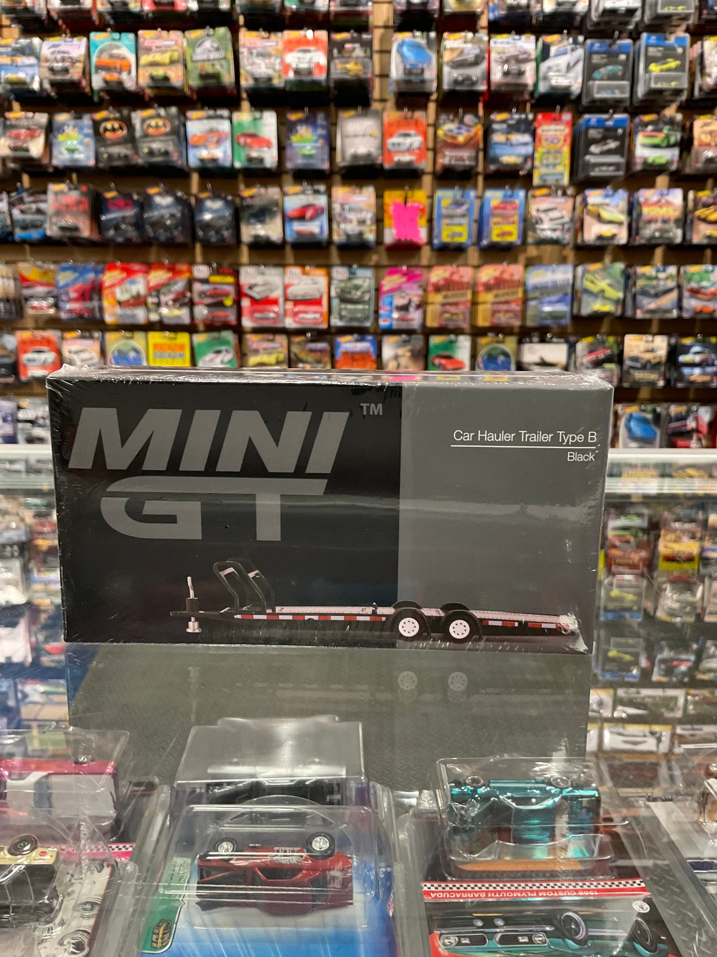 MiniGT AC19 Car Hauler Trailer Type B Black