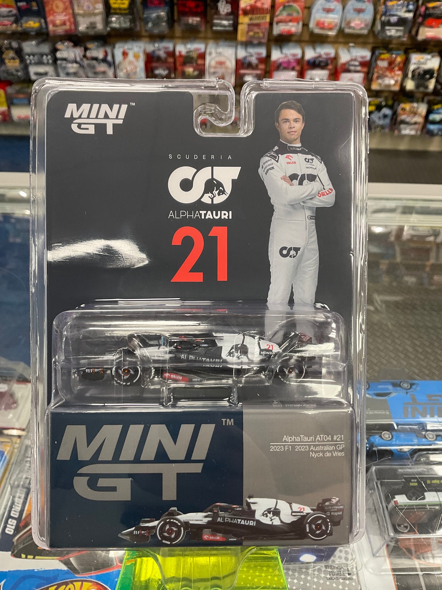 MiniGT 727 AlphaTauri AT04 #21 2023 F1 2023 Australian GP Nyck de Vries