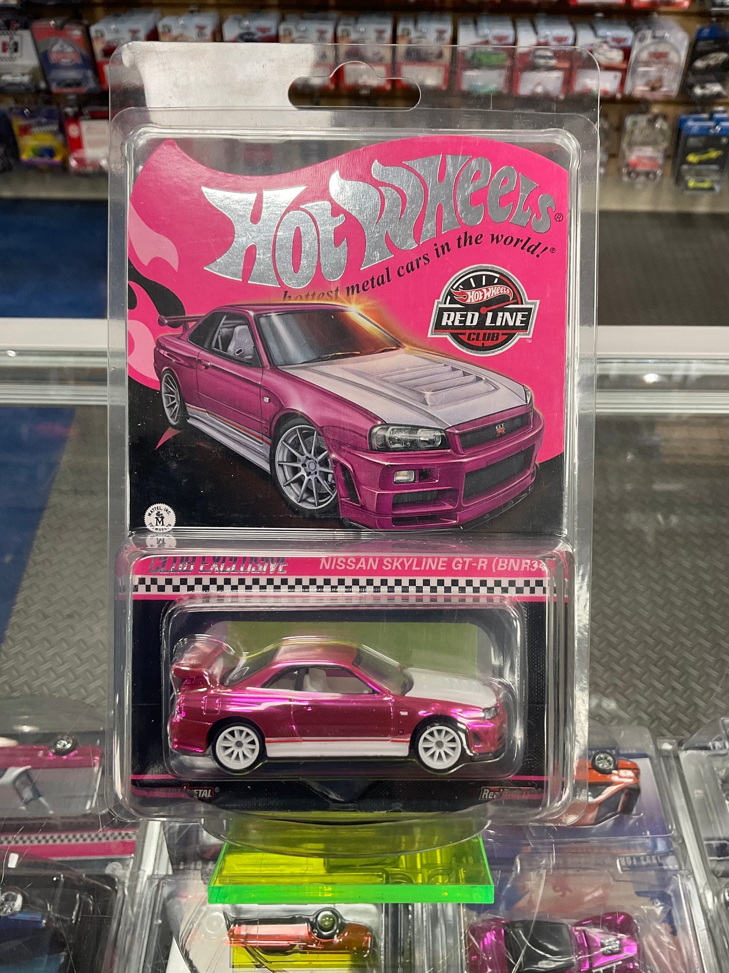 Hot Wheels RLC Pink Party Car Nissan Skyline GT-R (BNR34)