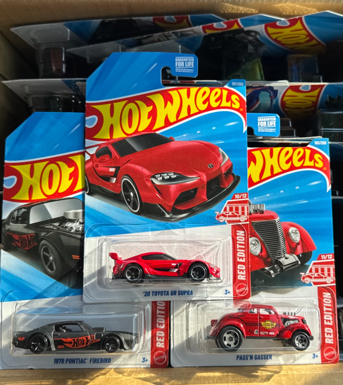 2026 Hot Wheels Red Edition N Case set of 3