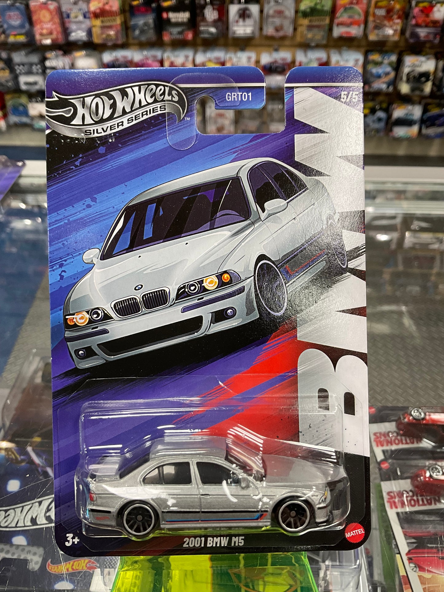 Hot Wheels Silver Series BMW Set of 5 N case