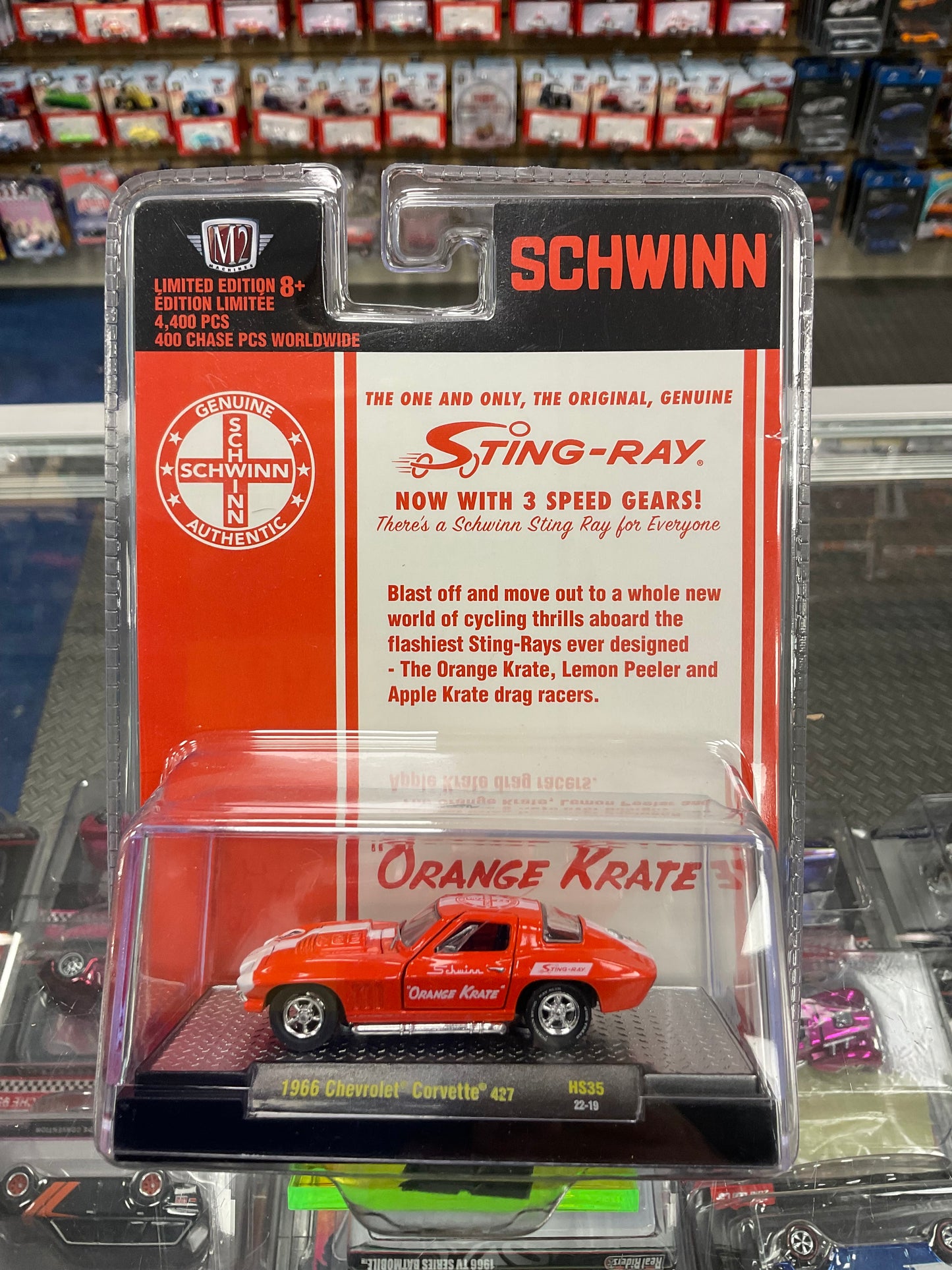 M2 Machines 1966 Chevrolet Corvette Schwinn “Orange Krate”