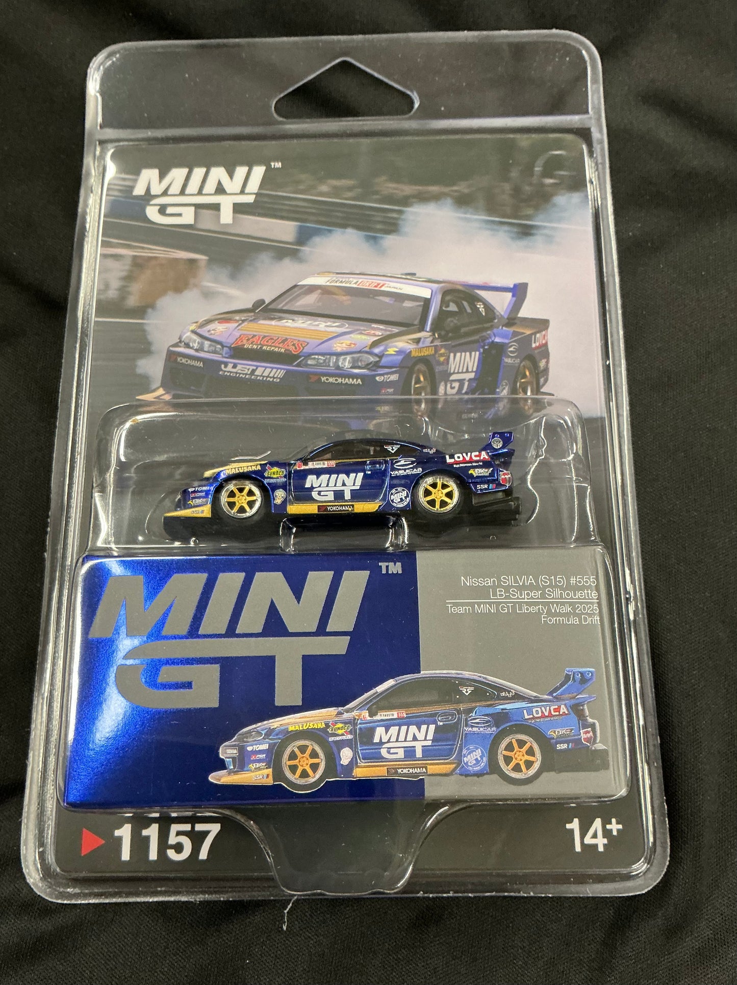 Mini GT Nissan LB-Super Silhouette S15 SILVIA #555 Team Mini GT #1157