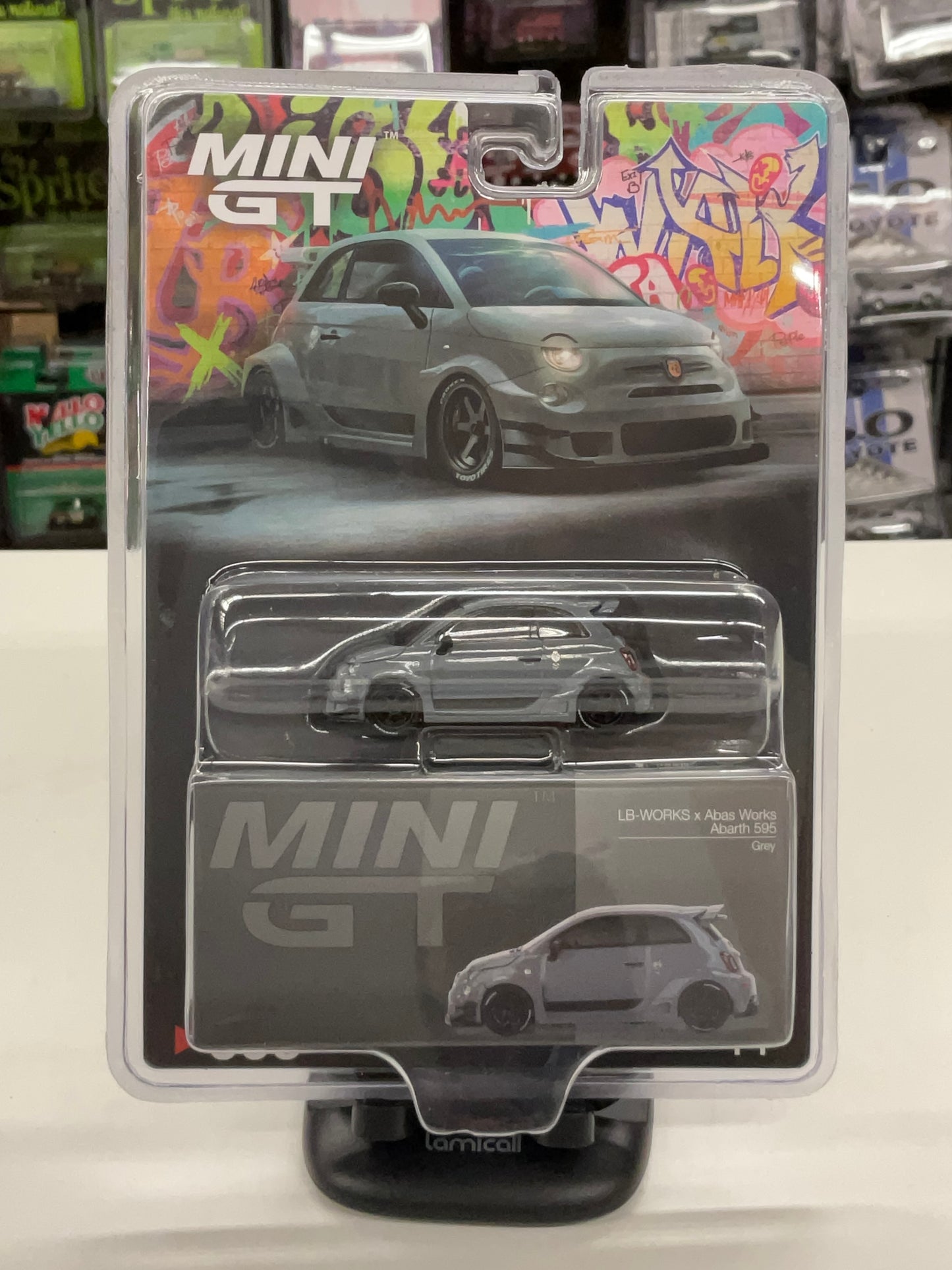 Mini GT 995 LB-WORKS x Abas Works Abarth 595 Grey