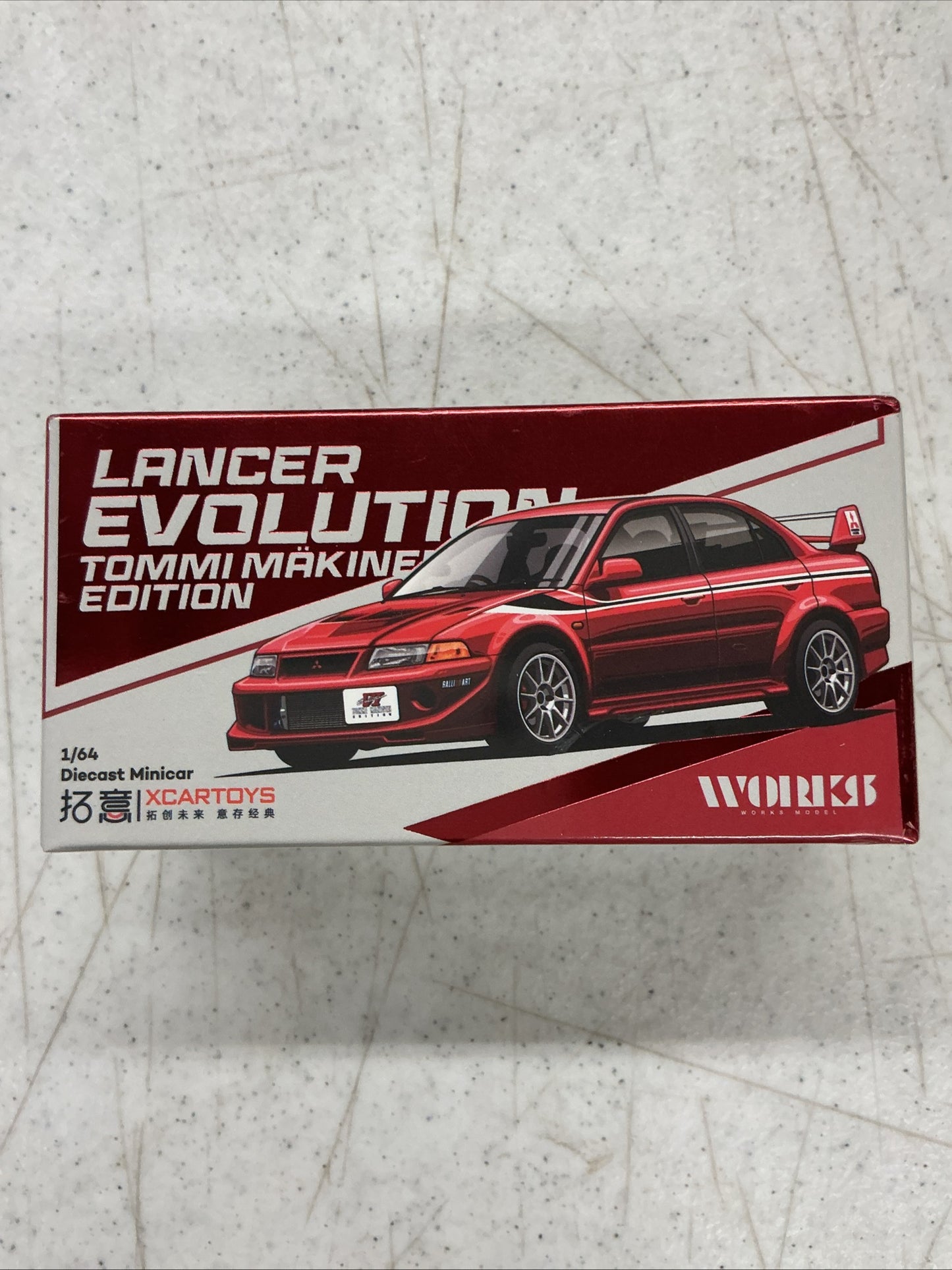 XCARTOYS Pop Race Mitsubishi Lancer Evolution VI Tommy Makine