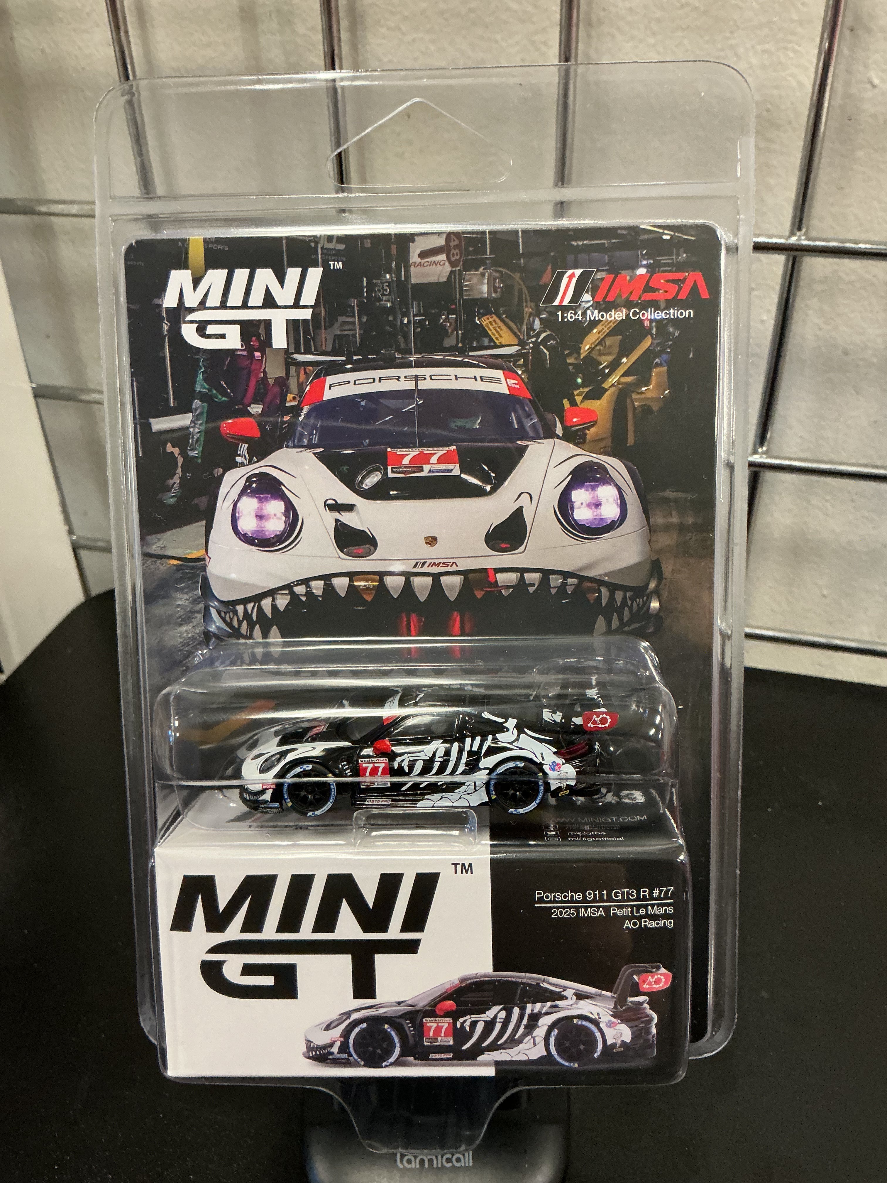 Mini GT 1143 Porsche 911 GT3 R #77 2025 Petit Le Mans AO Racing