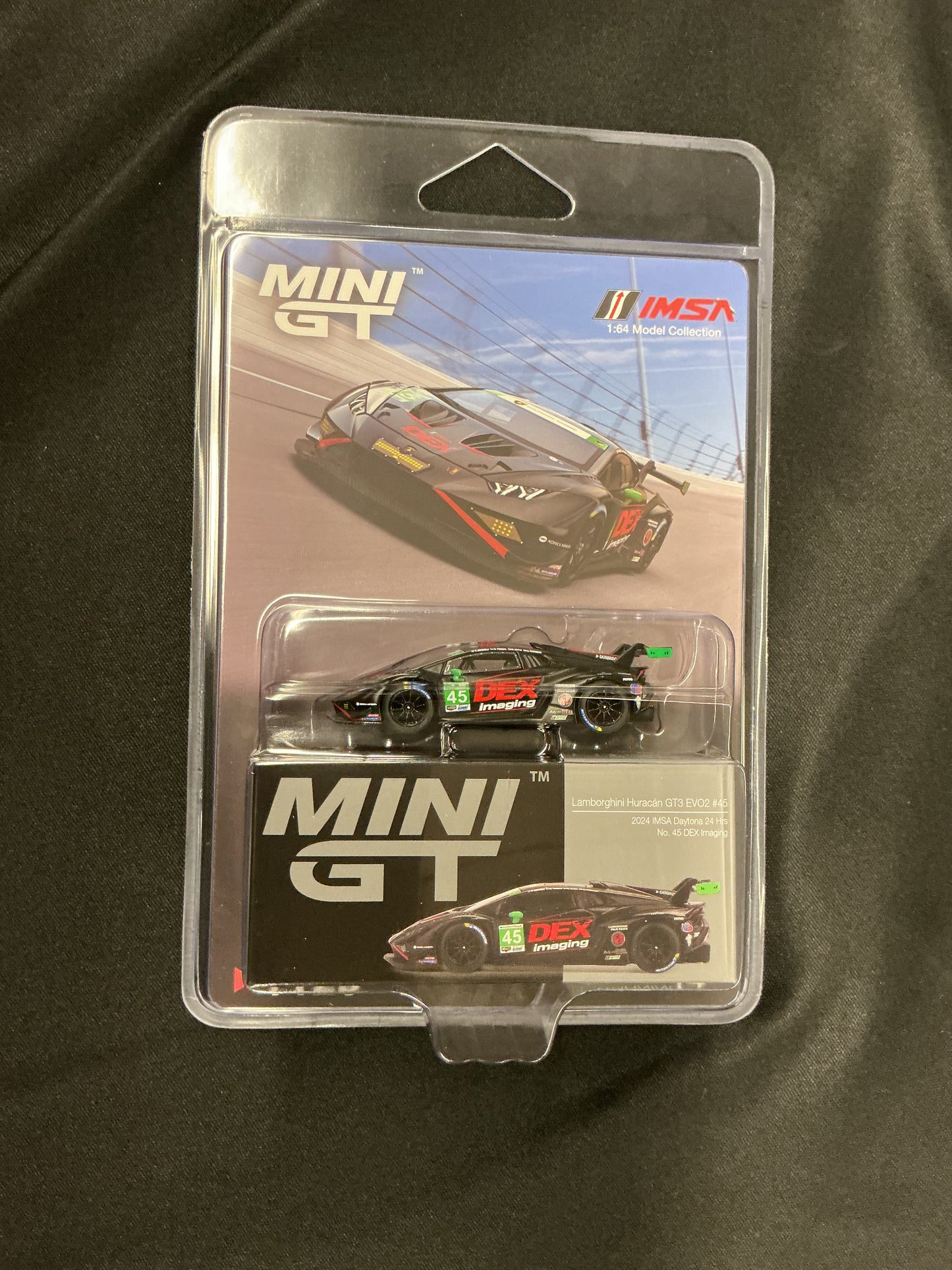Mini GT Lamborghini GT3 EVO2 #45 2024 IMSA Daytona 24 Hrs
