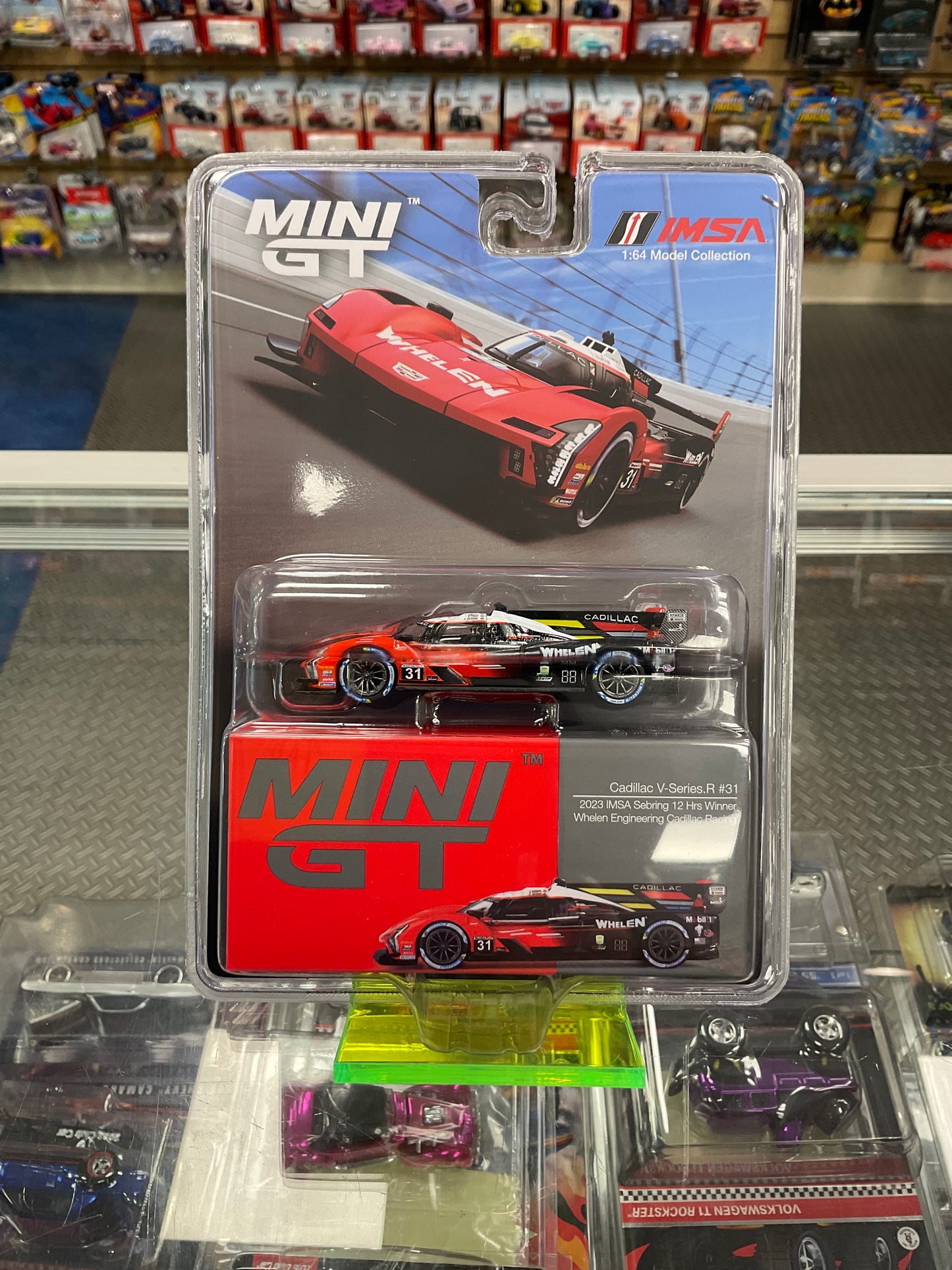 Mini GT 745 Cadillac V-Series.R #31 2023 IMSA Sebring 12 Hrs Winner Whelen Engineering Cadillac Racing