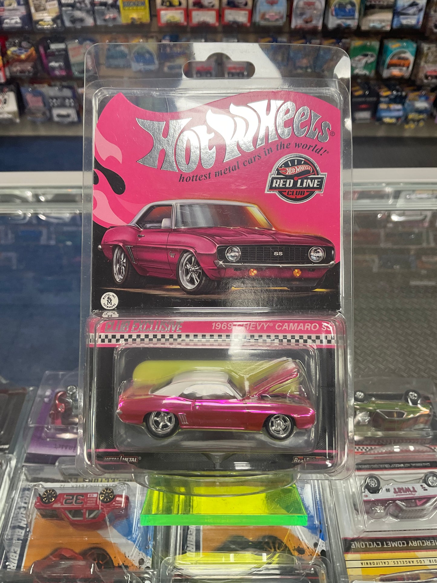 Hot Wheels RLC 1969 Pink Chevy Camaro SS