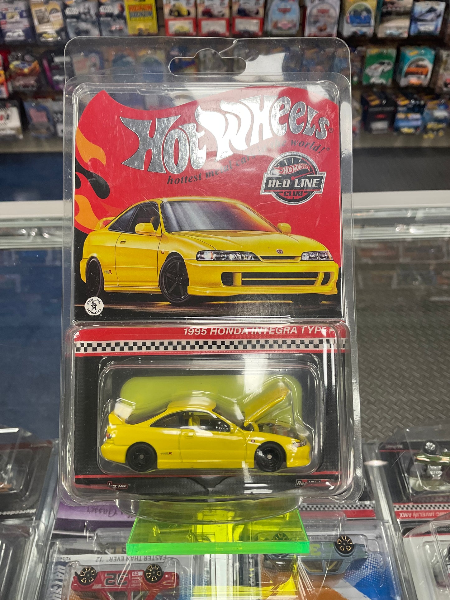 Hot Wheels RLC 1995 Yellow Honda Integra Type R