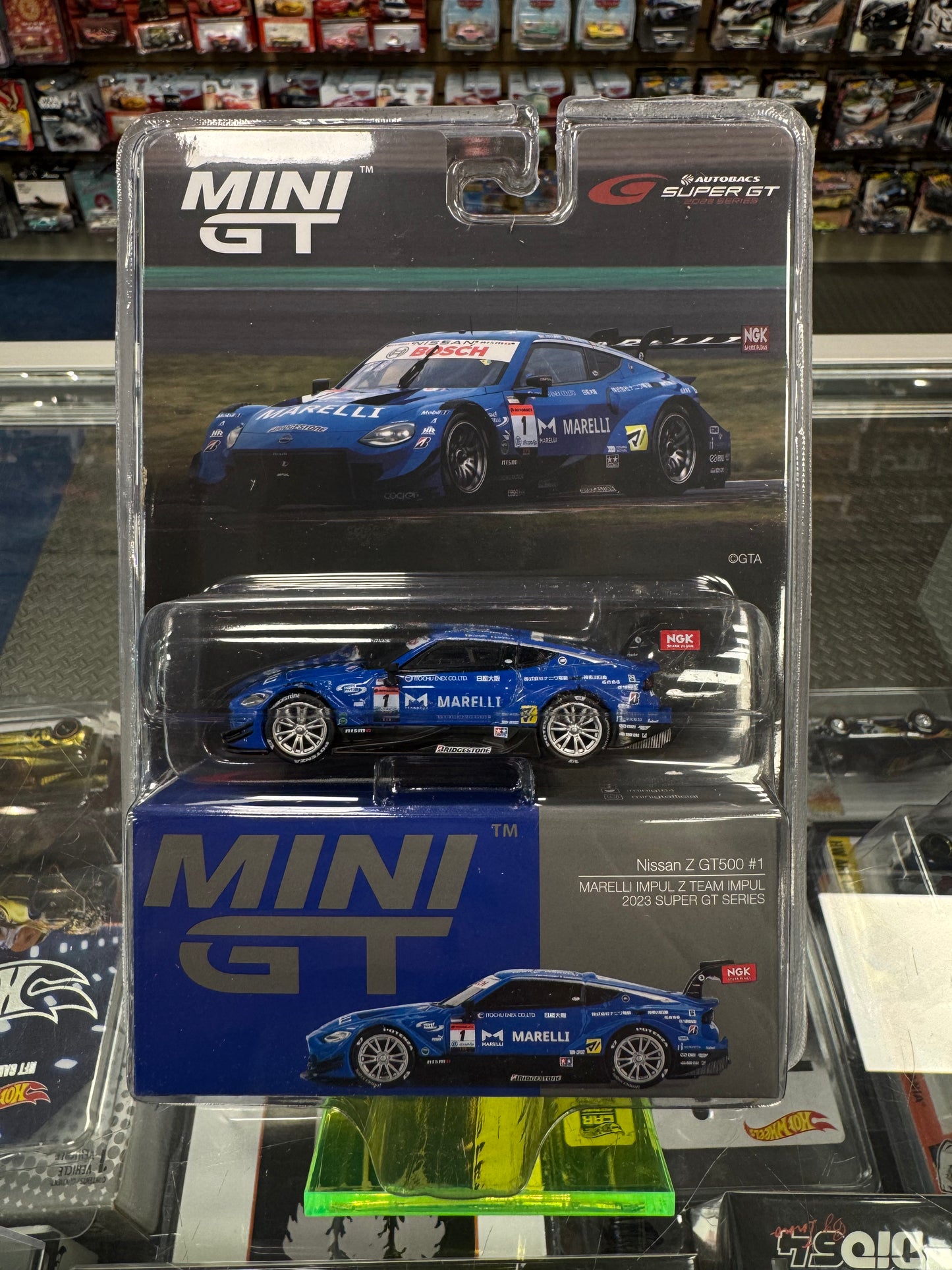 MiniGT 849 Nissan Z GT500 #1 MARELLI IMPUL Z TEAM IMPUL 2023 SUPER GT SERIES