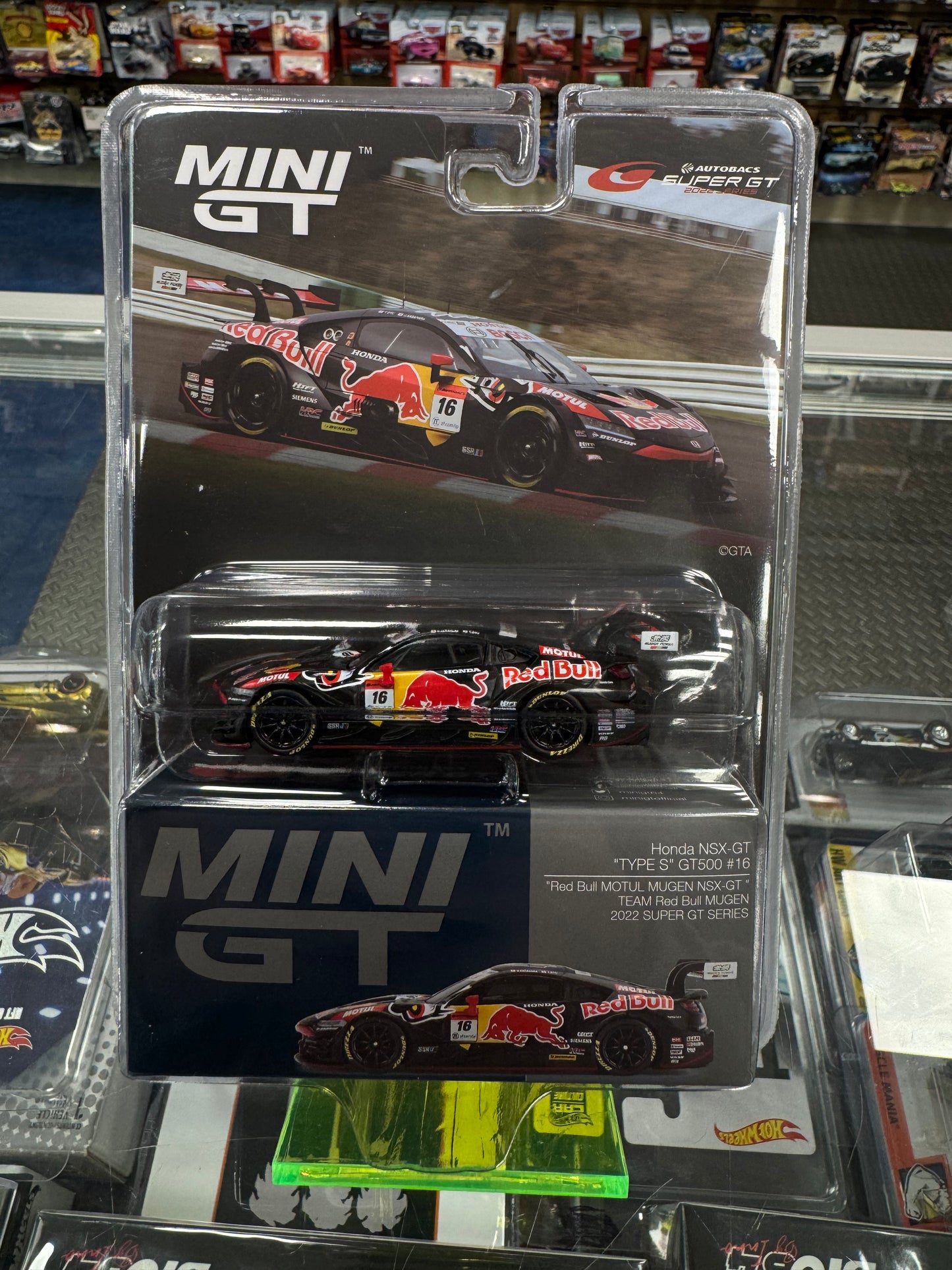 MiniGT 848 Honda NSX-GT “TYPE S” GT500 #16 “Red Bull MOTUL MUGEN NSX-GT” TEAM Red Bull MUGEN 2022 SUPER GT SERIES