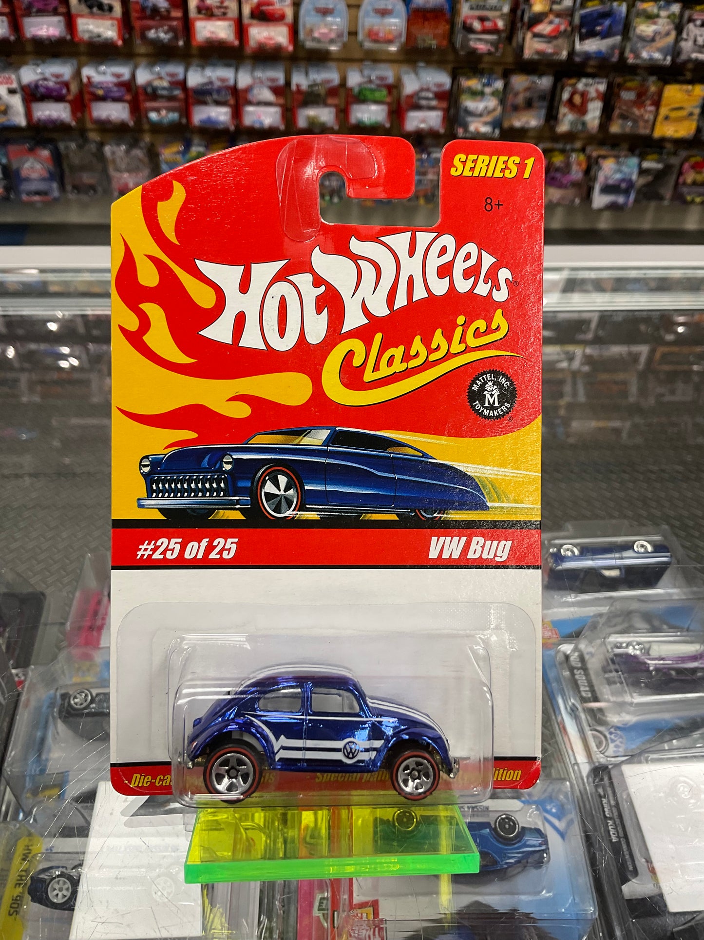 Hot Wheels Classics Series 1 VW Bug Blue Chrome