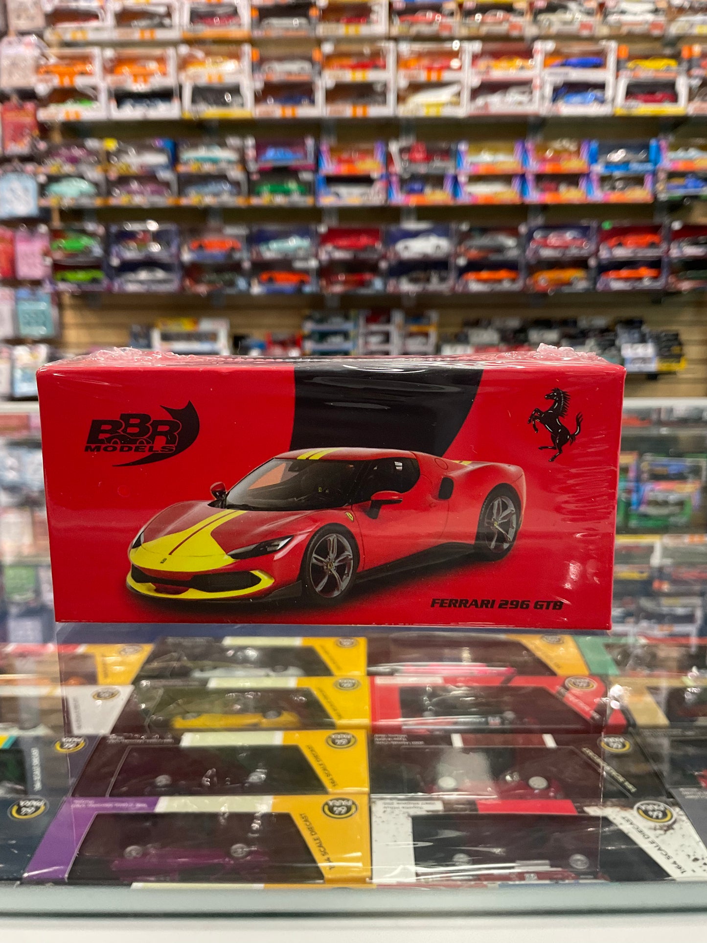 BBR MODELS Ferrari 296 GTB - Rosso Corsa Assetto Florano