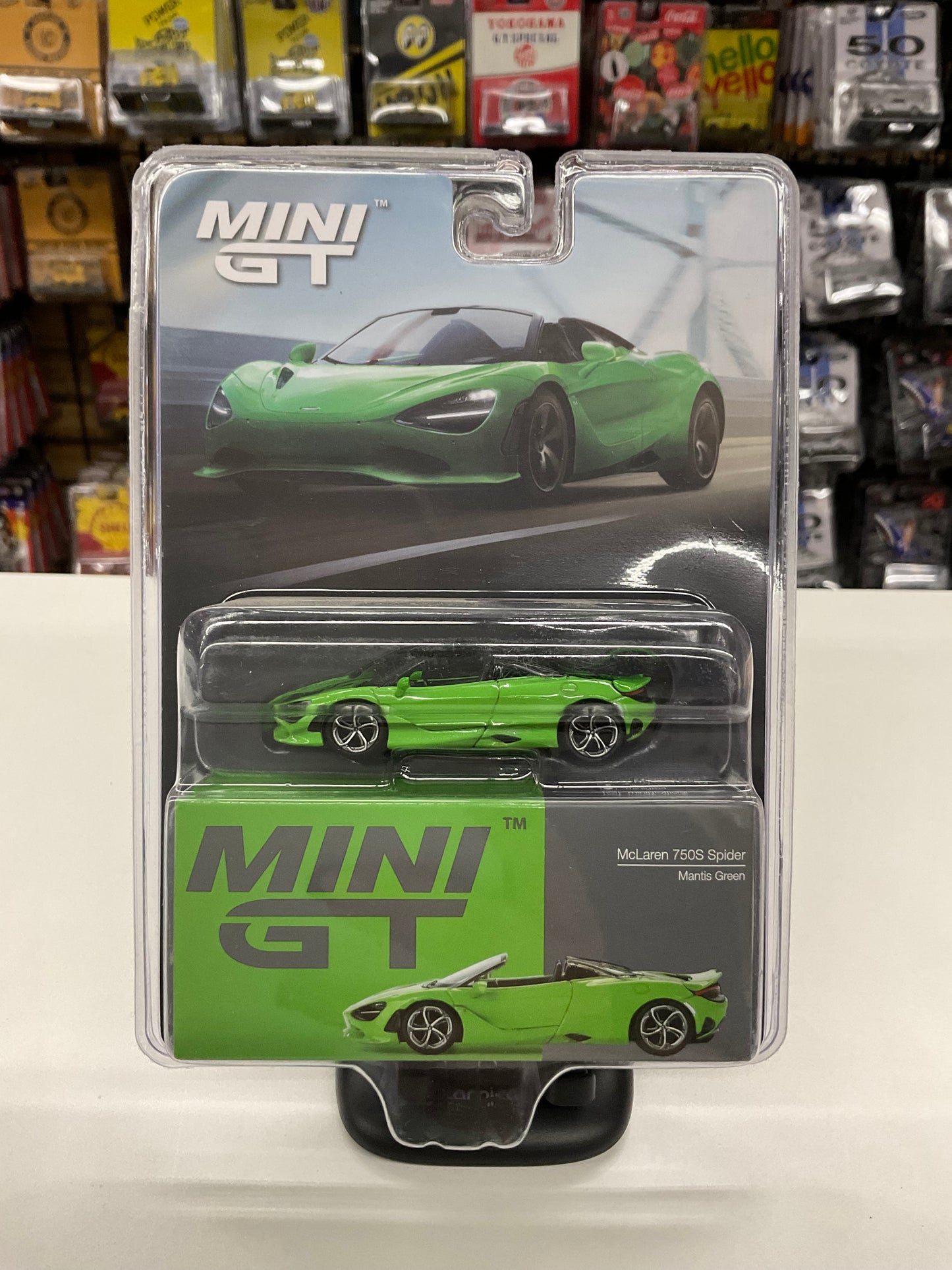 Mini GT 783 McLaren 750S Spider Mantis Green