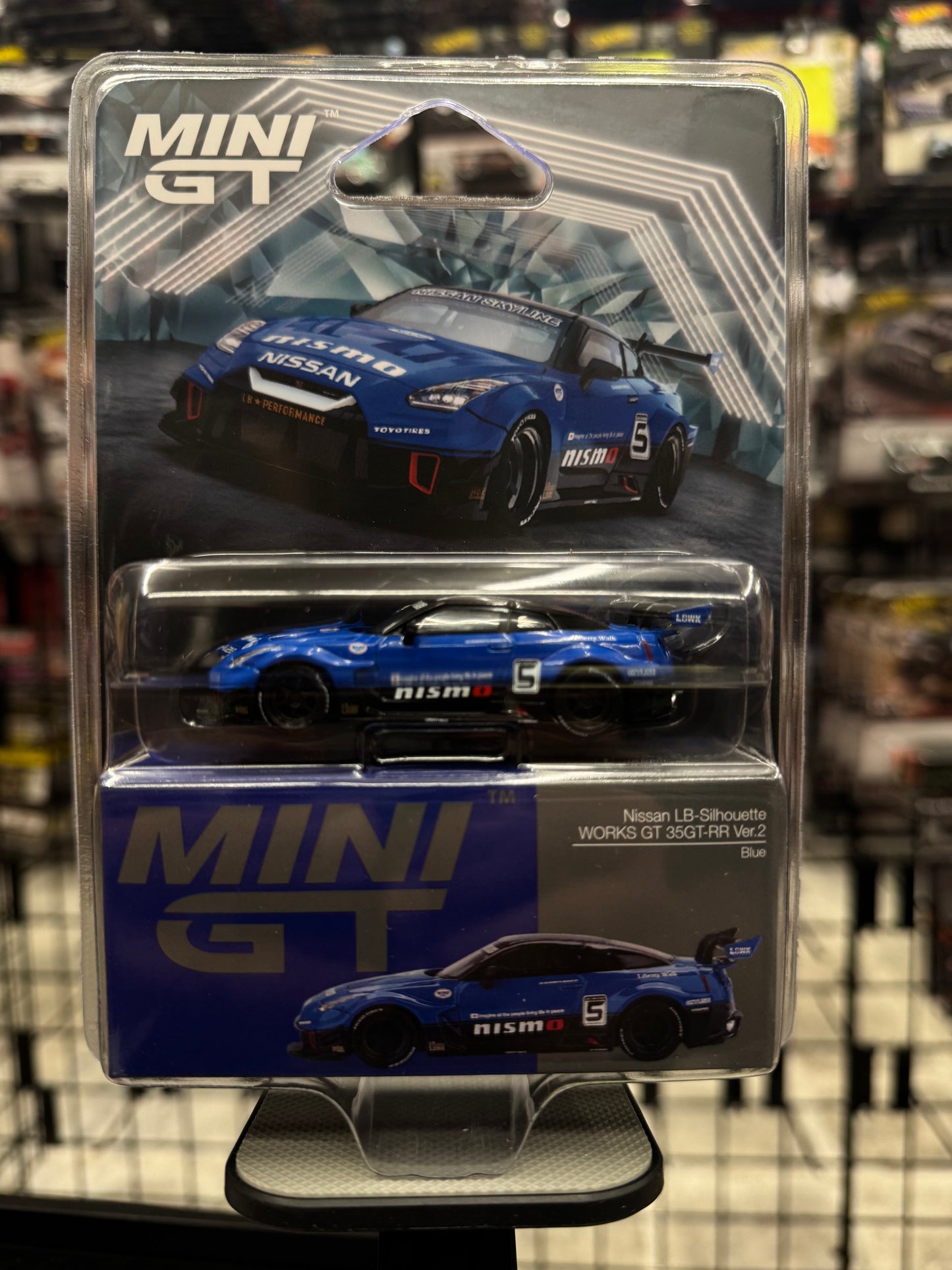 Mini GT 1124 LB-Silhouette WORKS GT NISSAN 35GT-RR Ver.2 Blue