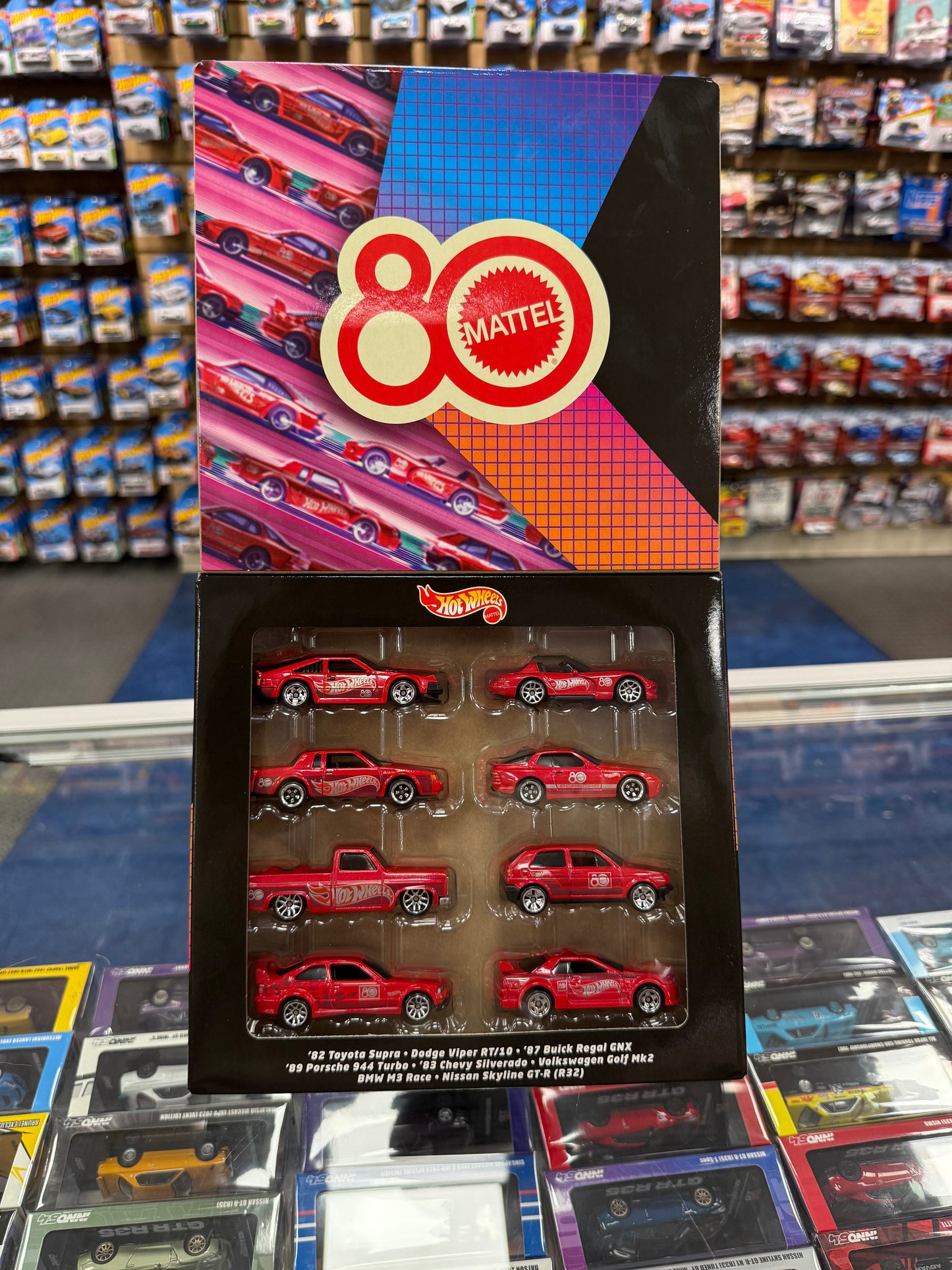Hot Wheels Silver Series 80 Year Anniversary Pack of 8 cars