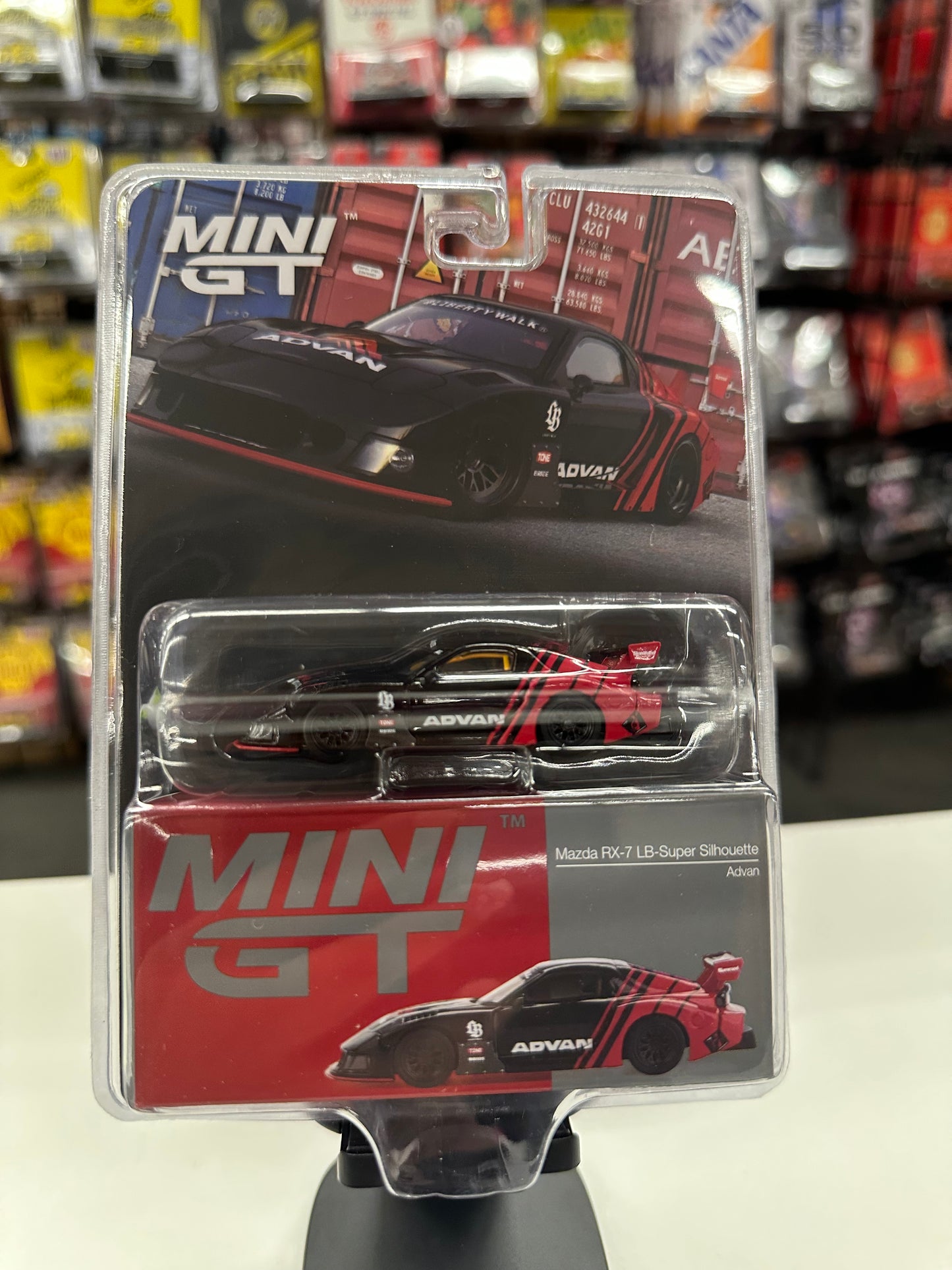 Mini GT 983 Mazda RX-7 LB- Super Silhouette Advan