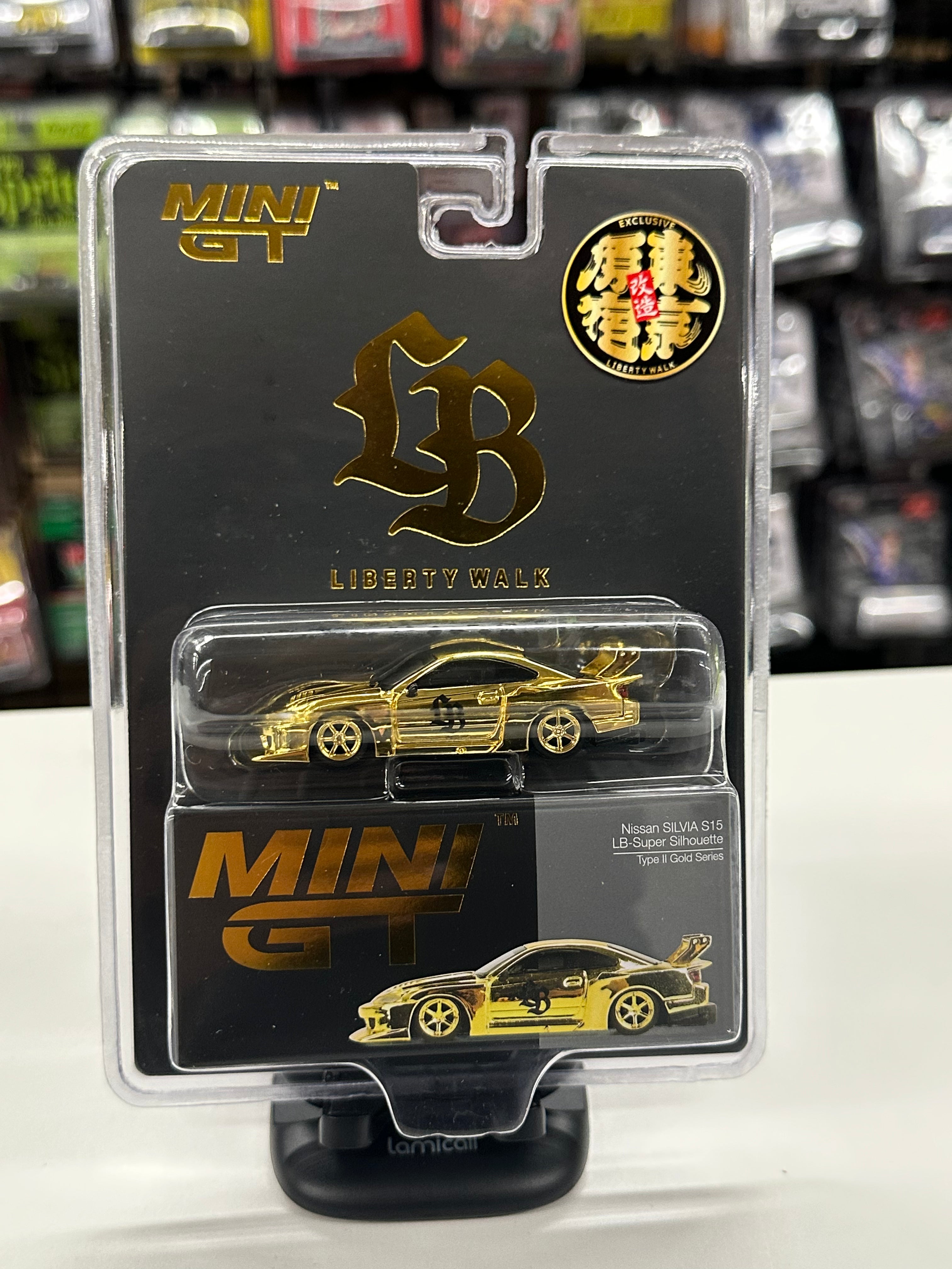 Mini GT 840 Nissan Silvia S15 LB-Super Silhouette Type II Gold