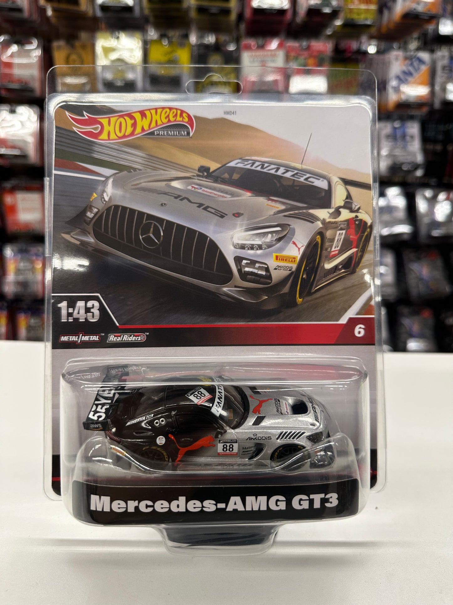Hot Wheels Premium 1:43 Scale Mercedes-AMG GT3 #6