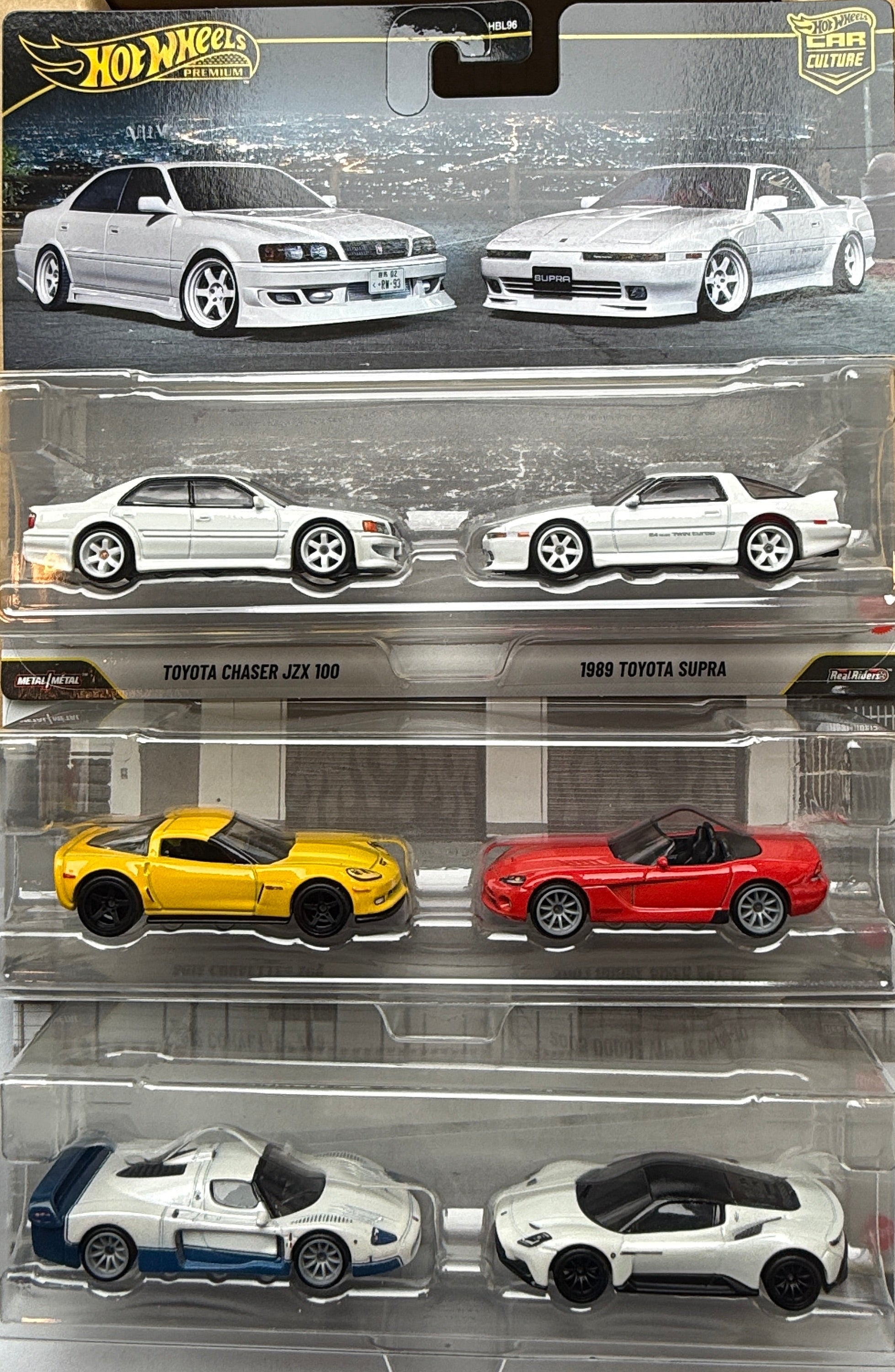 2026 Hot Wheels Car Culture 2-Pack Maserati Toyota Corvette (Set