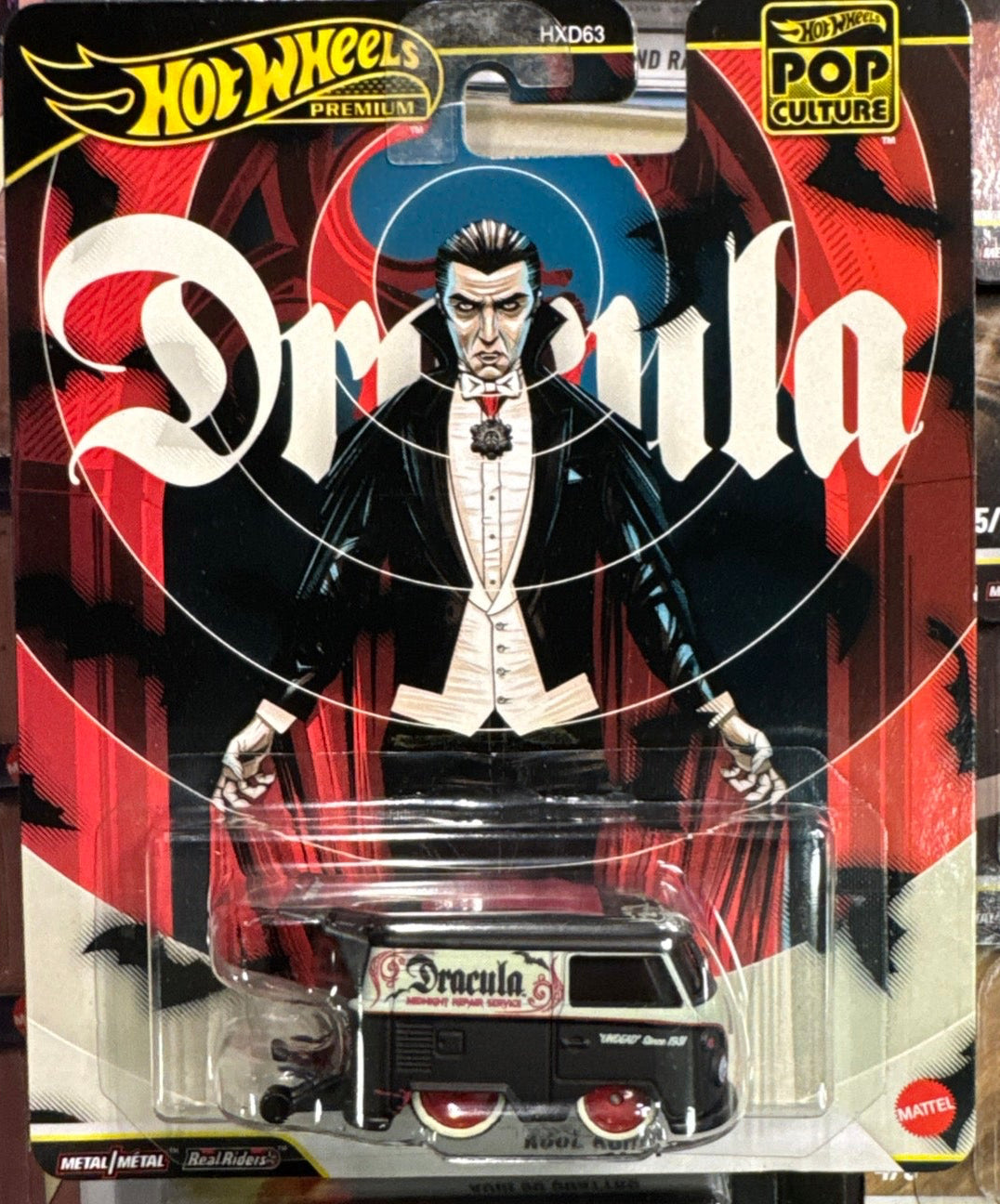 Hot Wheels Pop Culture Dracula Kool Kombi with plastic protector