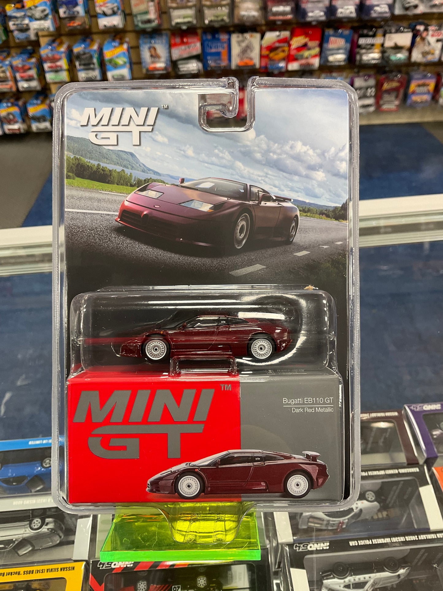 MiniGT 806 Bugatti EB110 GT Dark Red Metallic