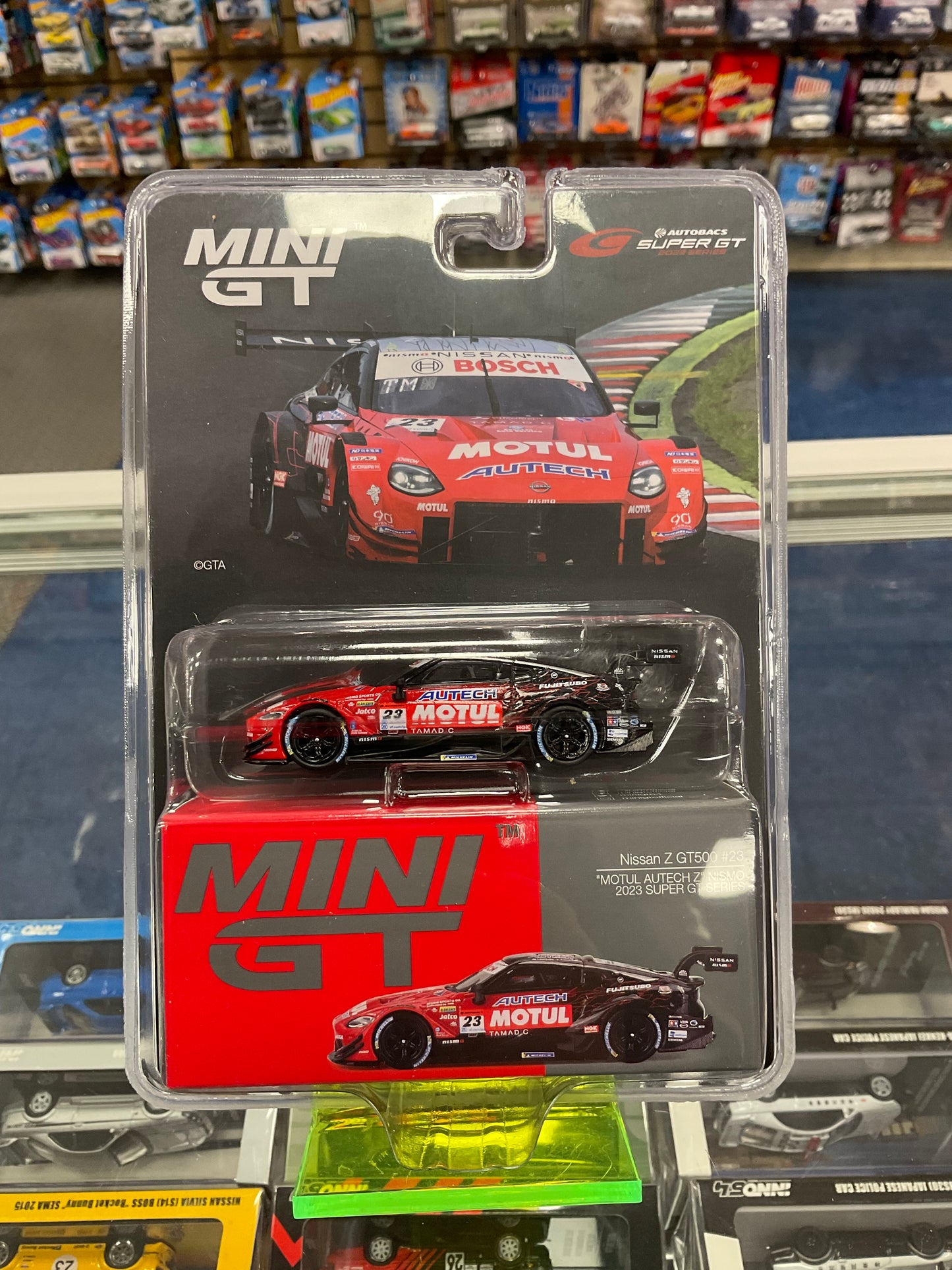 MiniGT 756 Nissan Z GT500 #23 “MOTUL AUTECH Z” NISMO 2023 SUPER GT SERIES