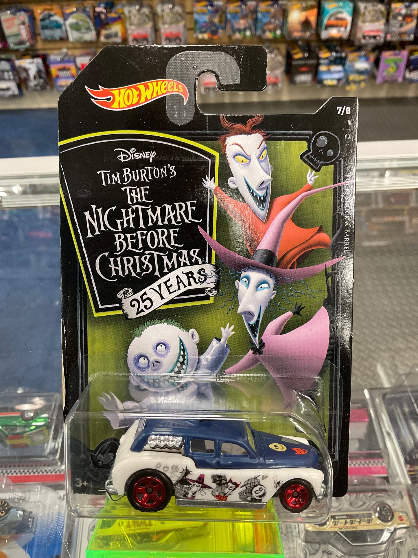 Hot Wheels Tim Burton’s The Nightmare Before Christmas 25 Years Set of 8