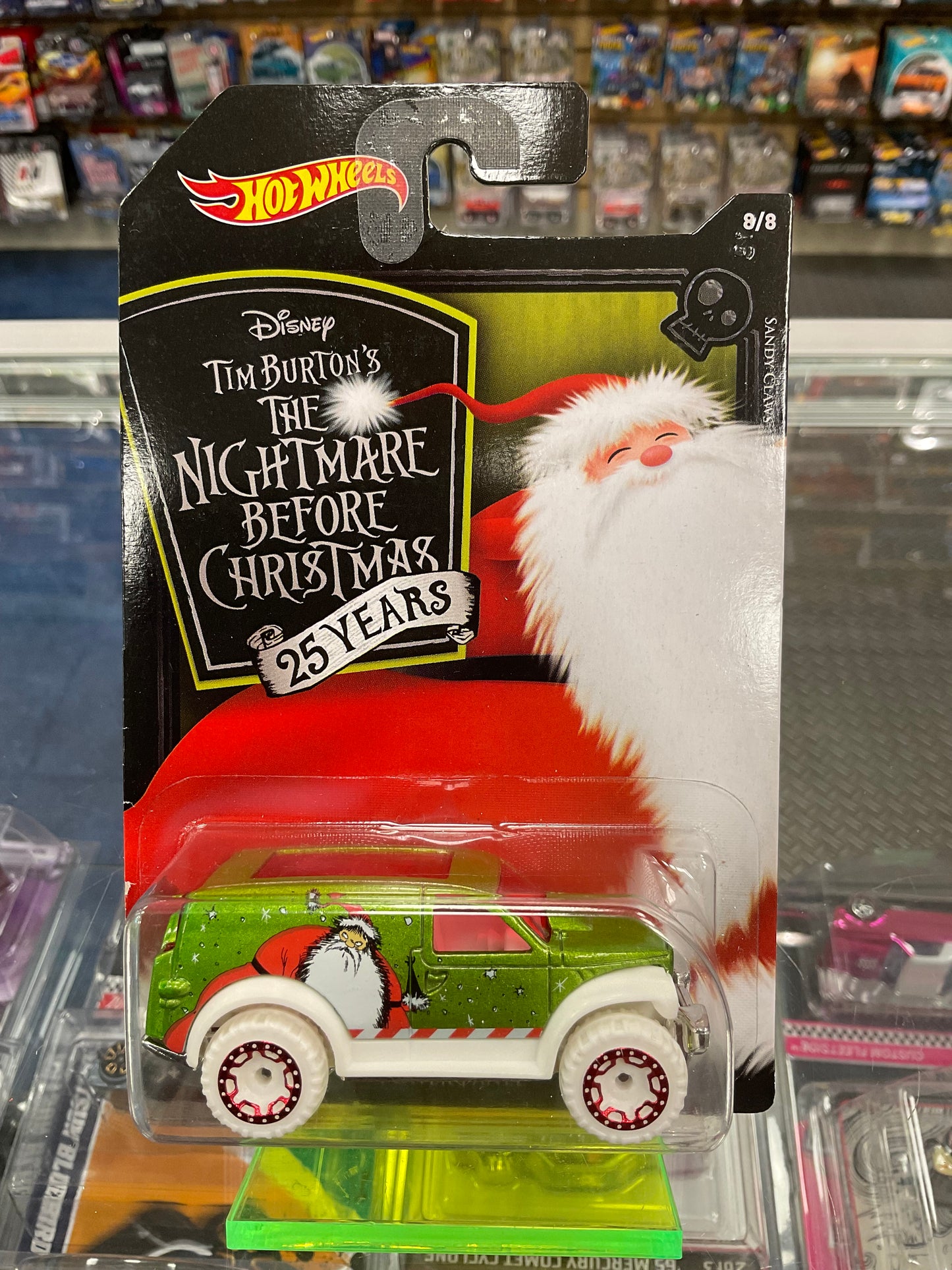 Hot Wheels Tim Burton’s The Nightmare Before Christmas 25 Years Set of 8