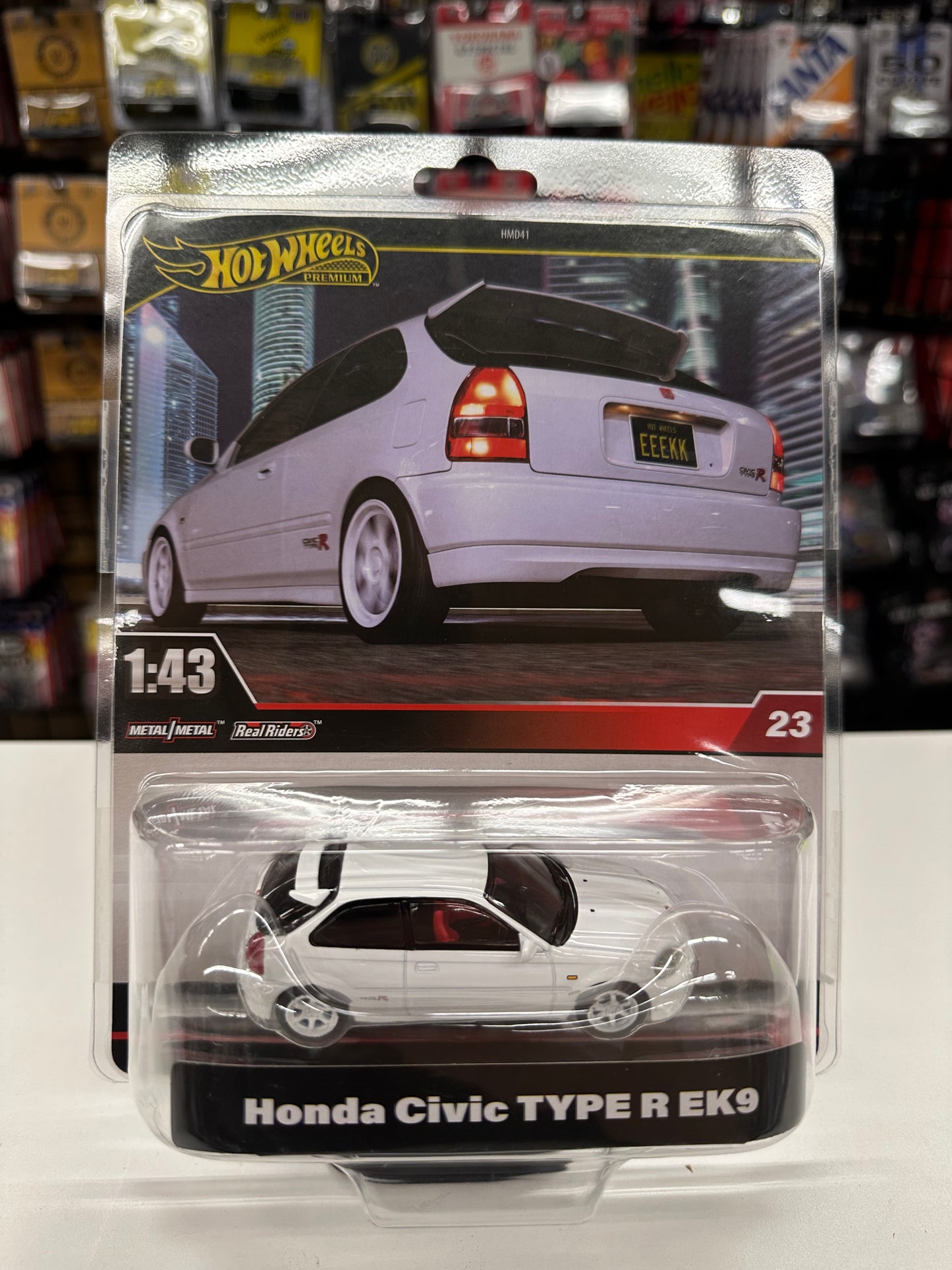 Hot Wheels Premium 1:43 Scale Honda Civic TYPE R EK9 #23