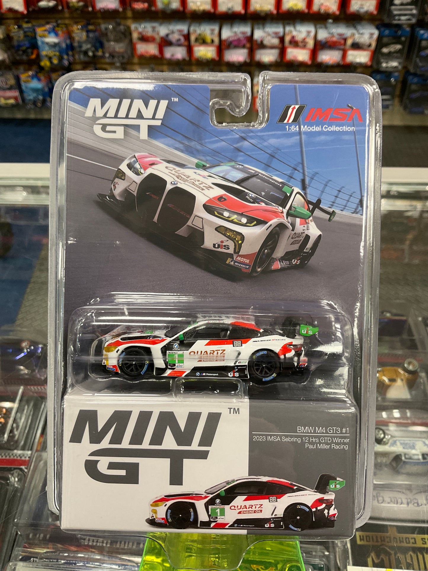 MiniGT 640 BMW M4 GT3 #1 2023 IMSA Sebring 12 Hrs GTD Winner